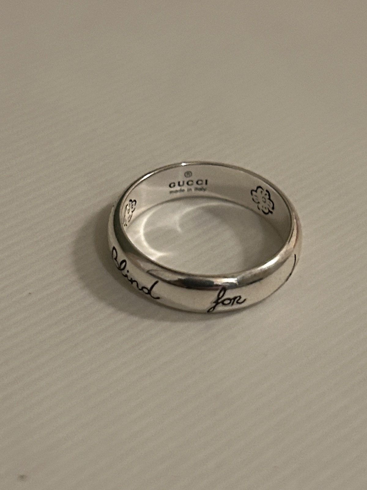 Gucci Gucci Blind for Love Ring Silver Ag 925 455247 Size ONE SIZE - 7 Thumbnail