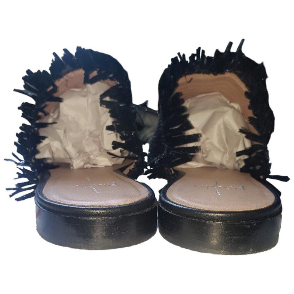 Polo Ralph Lauren SH125 Paolo Ladies Flat Black Weaved Mules 9.5 Size US 9.5 / IT 39.5 - 5 Thumbnail