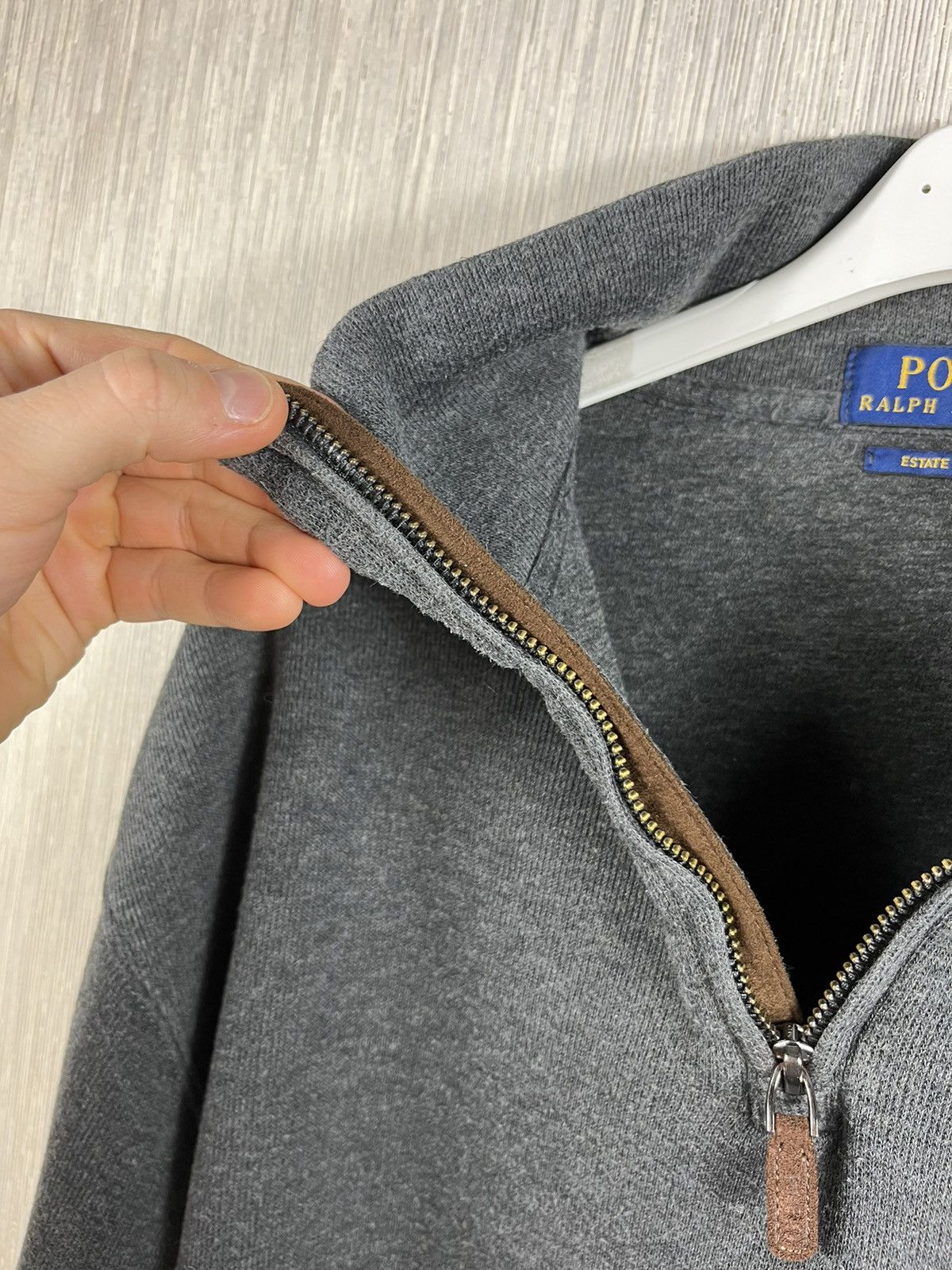Polo Ralph Lauren × Ralph Lauren × Vintage Polo Ralph Lauren estate rib half zip quarter sweatshirt Size US XL / EU 56 / 4 - 14 Thumbnail