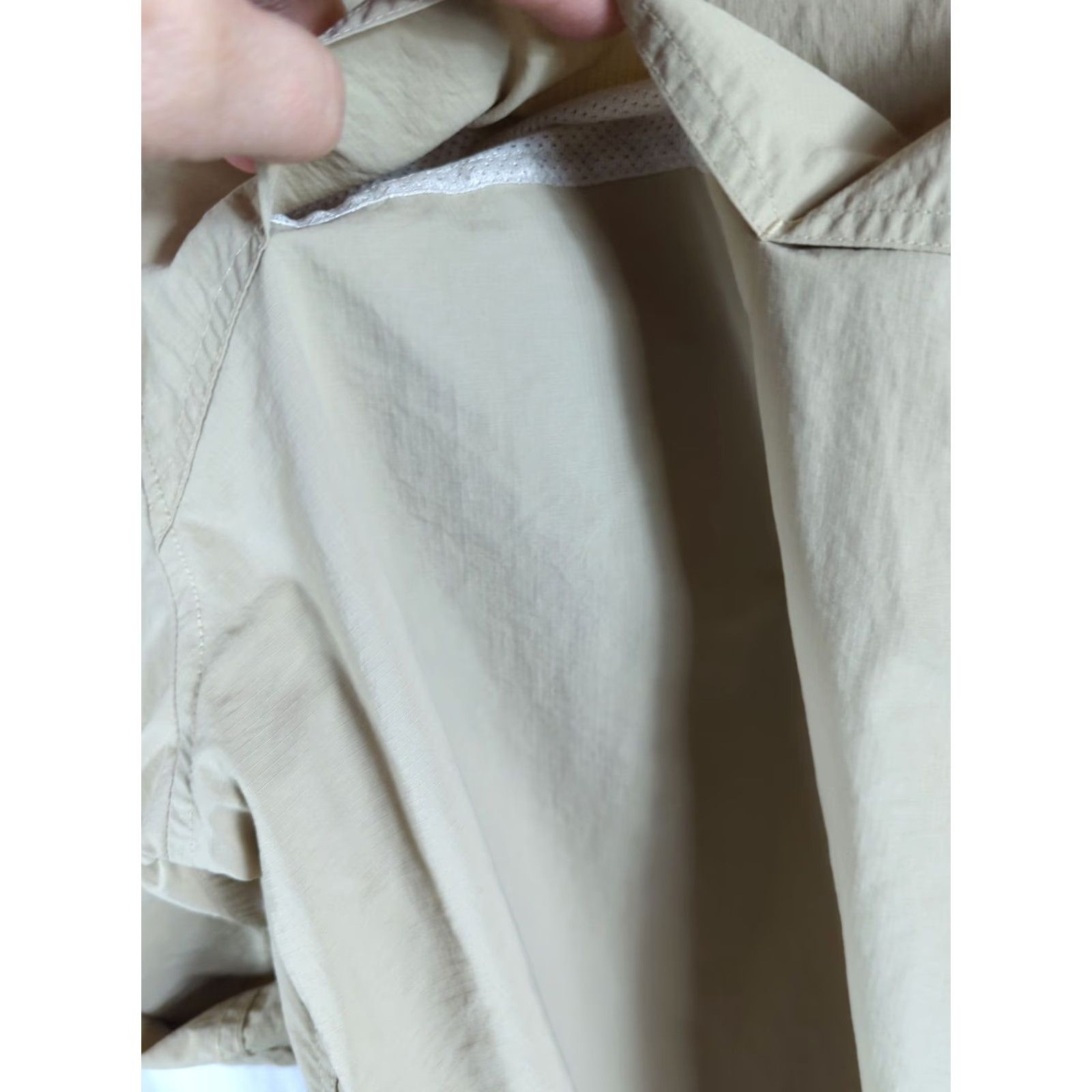 Eddie Bauer Eddie Bauer Women's Button-Down Shirt XL Beige Tab-Sleeve Venting Hiking Activity Casual Outdoor Size XL / US 12-14 / IT 48-50 - 7 Thumbnail