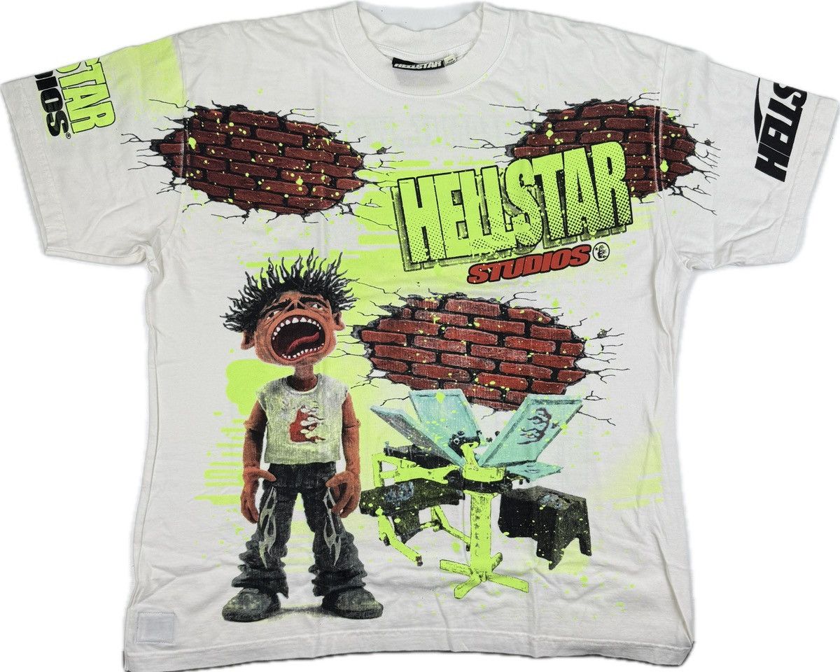 HELLSTAR Hellstar Studios Brick Wall T-shirt Size US XL / EU 56 / 4 - 1 Thumbnail