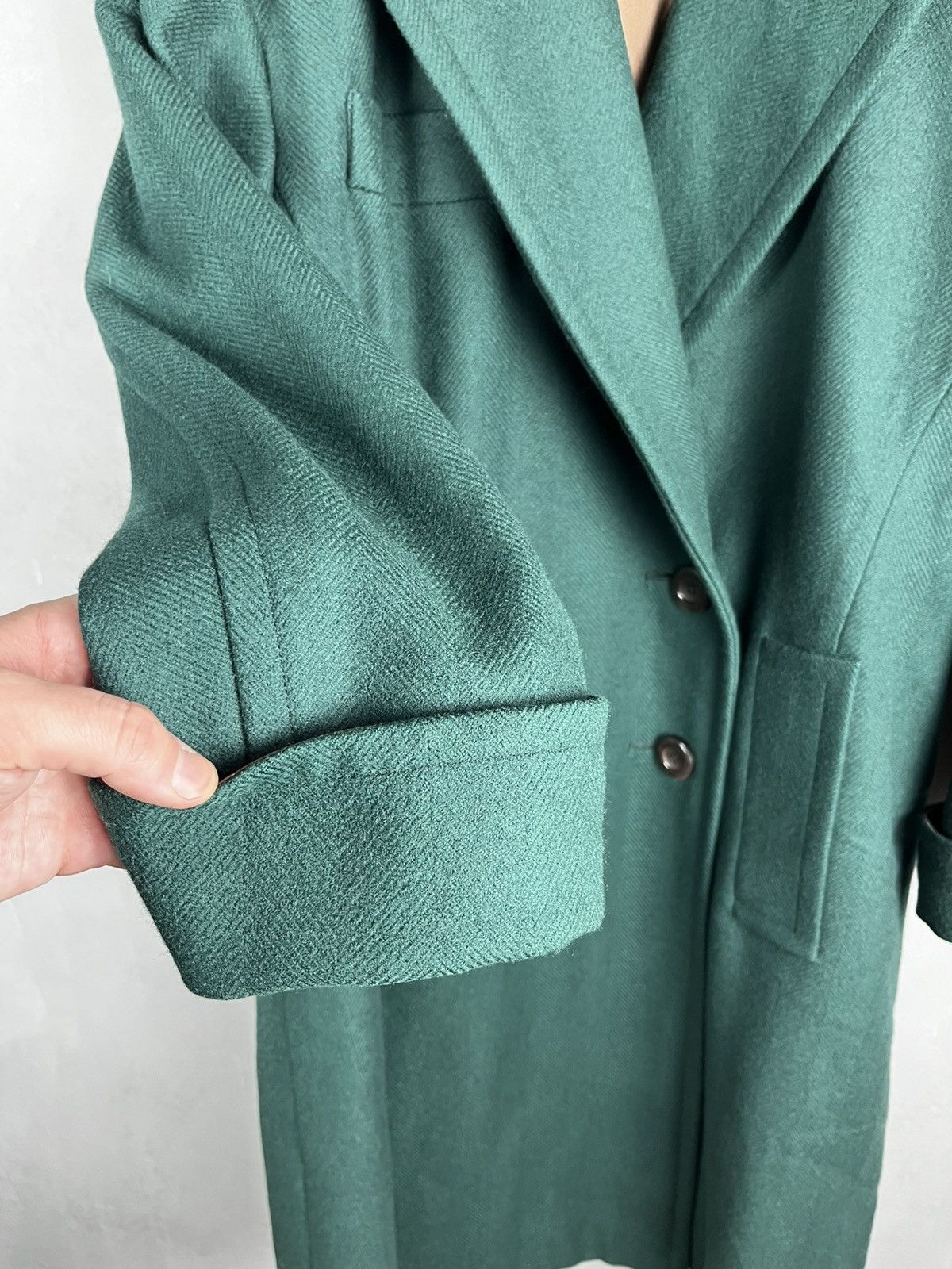 Yves Saint Laurent saint laurent gren coat vintage 80s Size S / US 4 / IT 40 - 5 Thumbnail