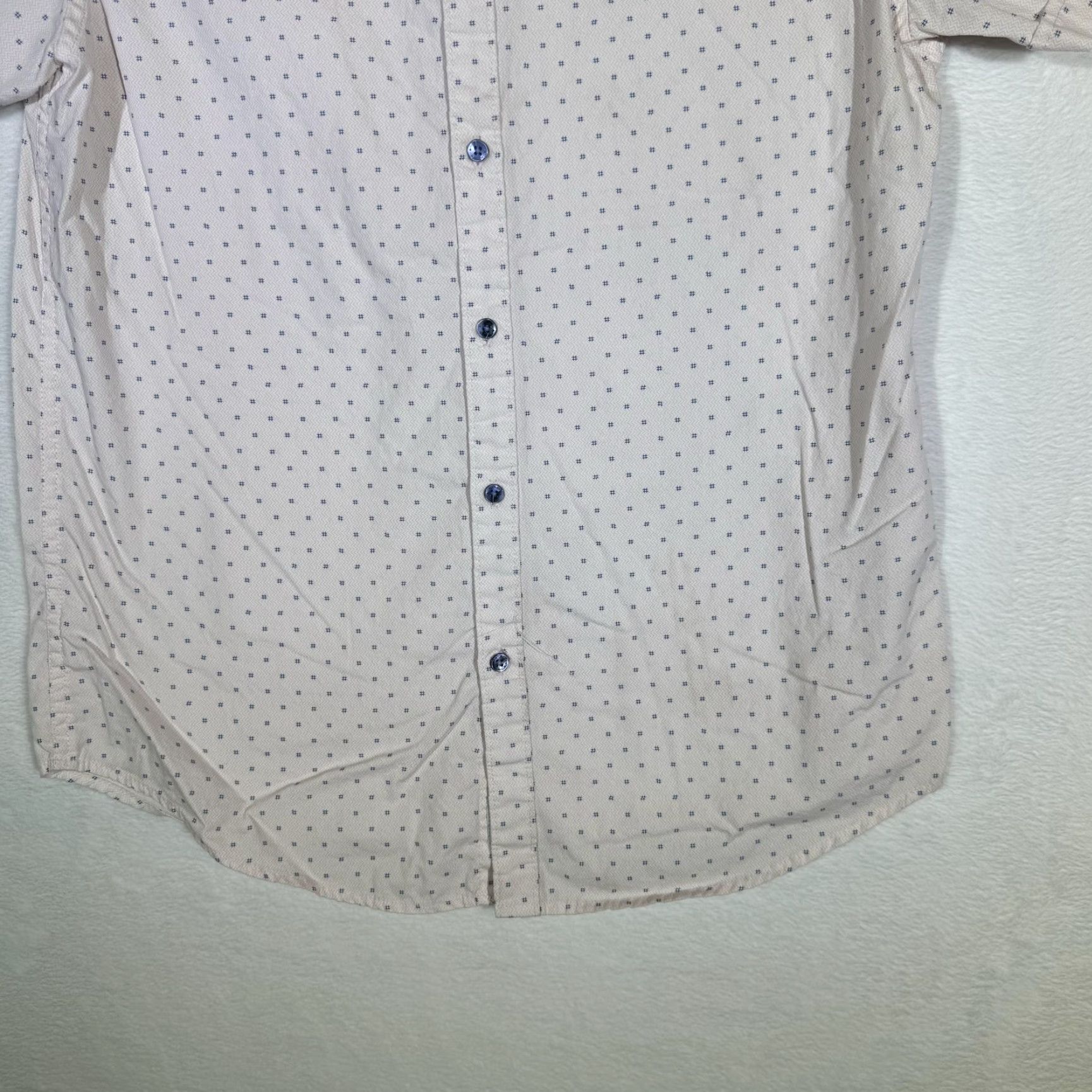 Vintage Denim & Flower Shirt Mens Small Pink Blue Short Sleeve Button-Down Casual Modern Size US S / EU 44-46 / 1 - 3 Thumbnail