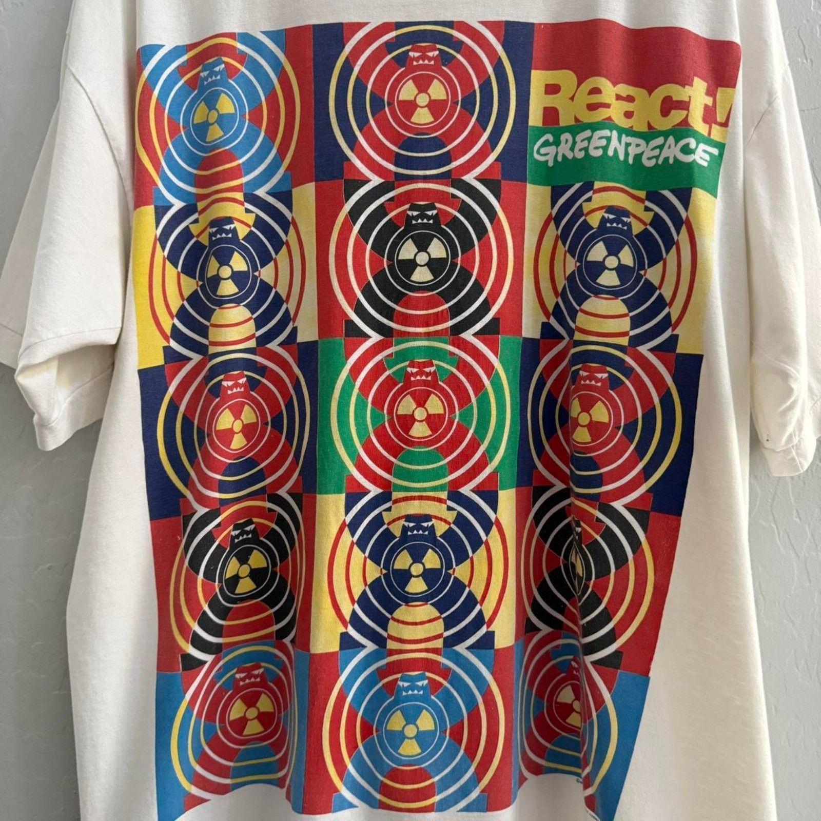 Other Vintage 1992 Greenpeace Concert Humanitarian Shirt Size US XL / EU 56 / 4 - 3 Thumbnail