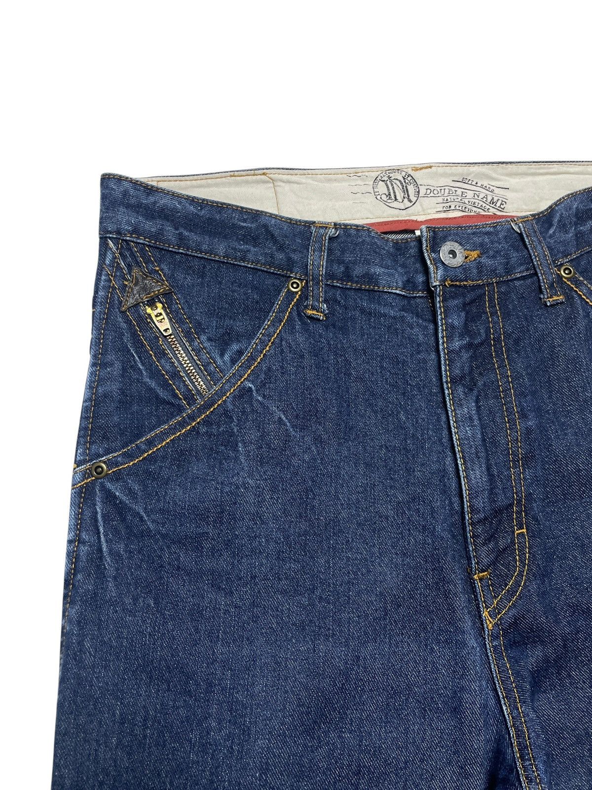 Tornado Mart 2000’s Double Name - Curve W/ Leather Pocket Pants Size US 30 / EU 46 - 4 Thumbnail