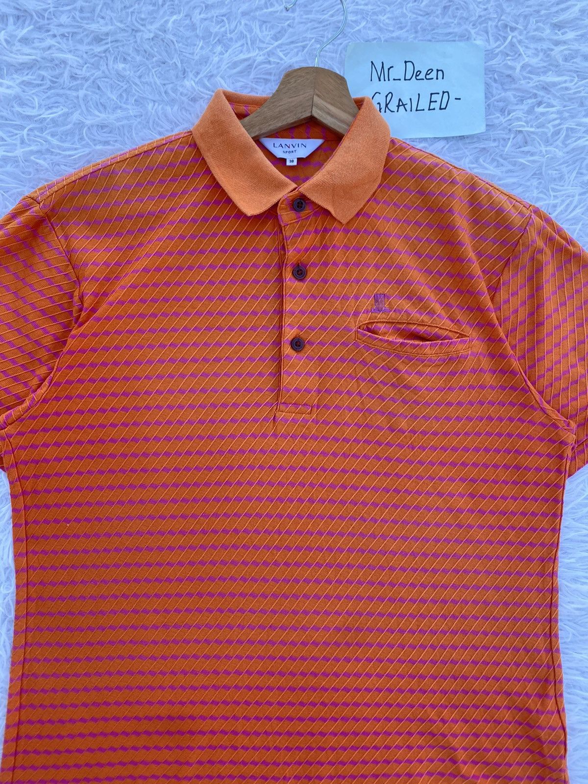 Lanvin Rare Vintage Lanvin Textured Polo Tshirt Size US M / EU 48-50 / 2 - 5 Thumbnail