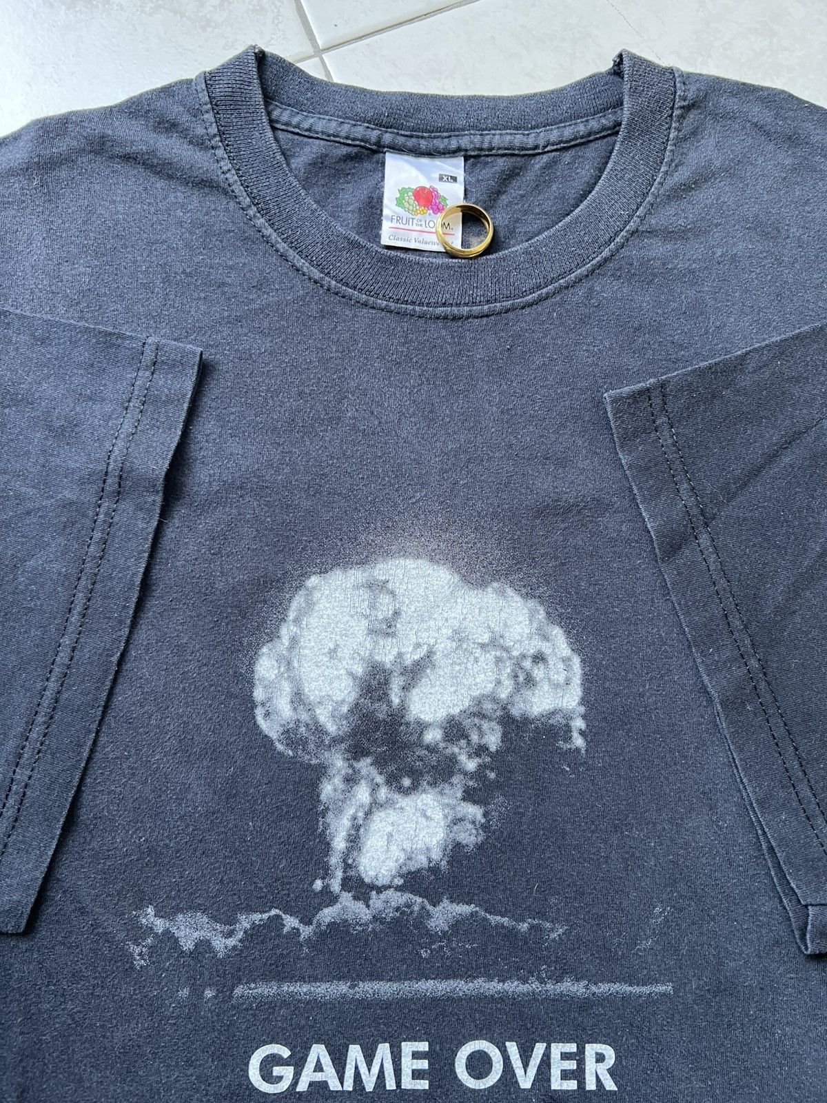 Faded Vintage Game Over Bomb T-Shirt