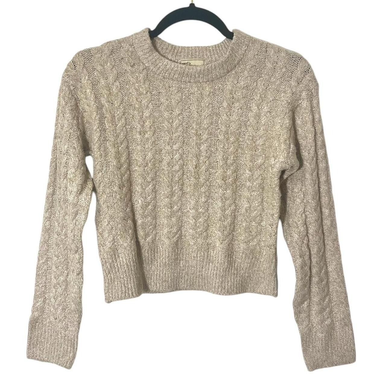 Other Y2K Tan Cable Knit Sweater Size M / US 6-8 / IT 42-44 - 1 Thumbnail