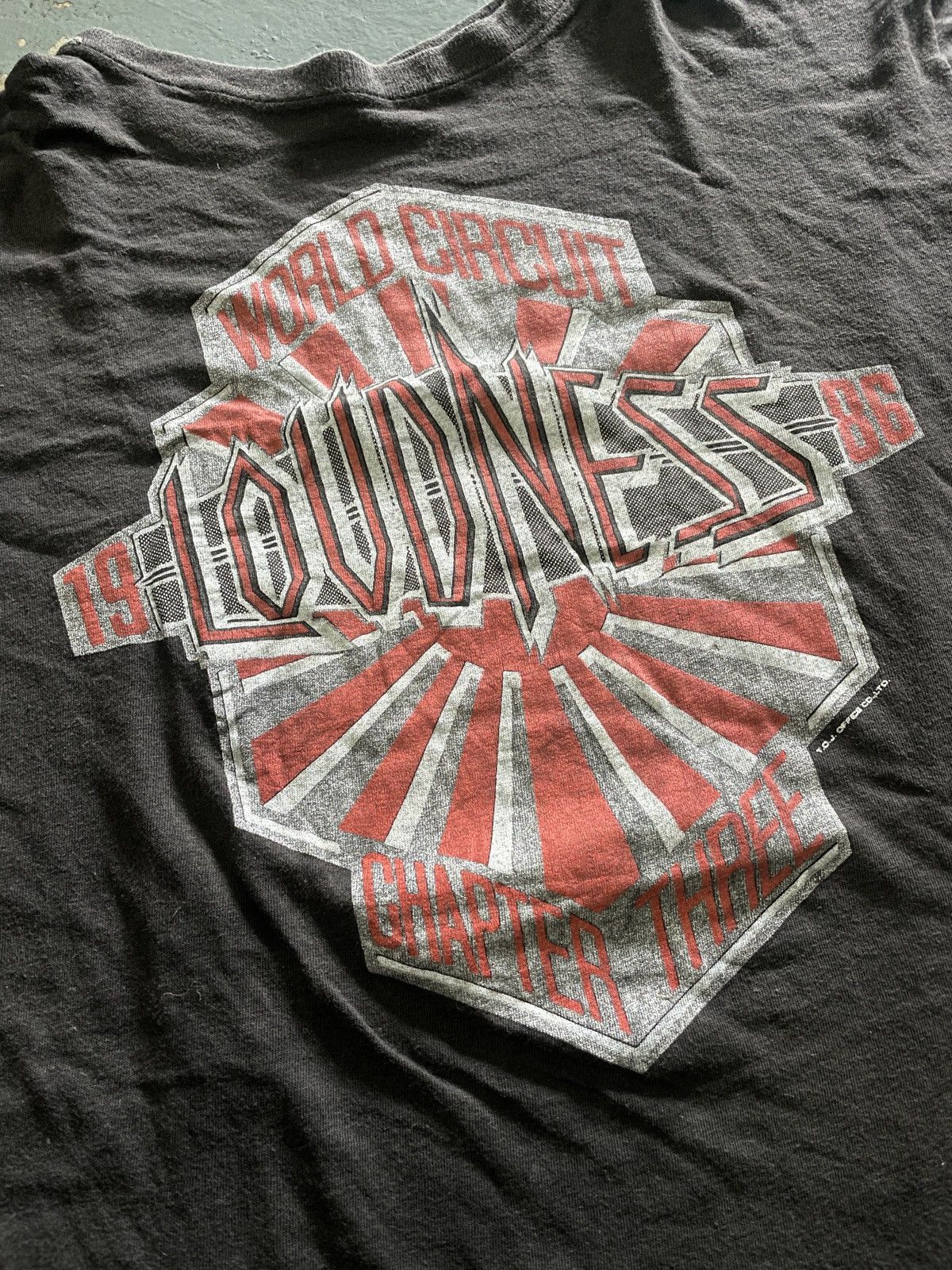 Band Tees × Vintage Vintage 80s Loudness “WORLD CIRCUIT CHAPTER THREE” Band Tees Size US L / EU 52-54 / 3 - 2 Thumbnail