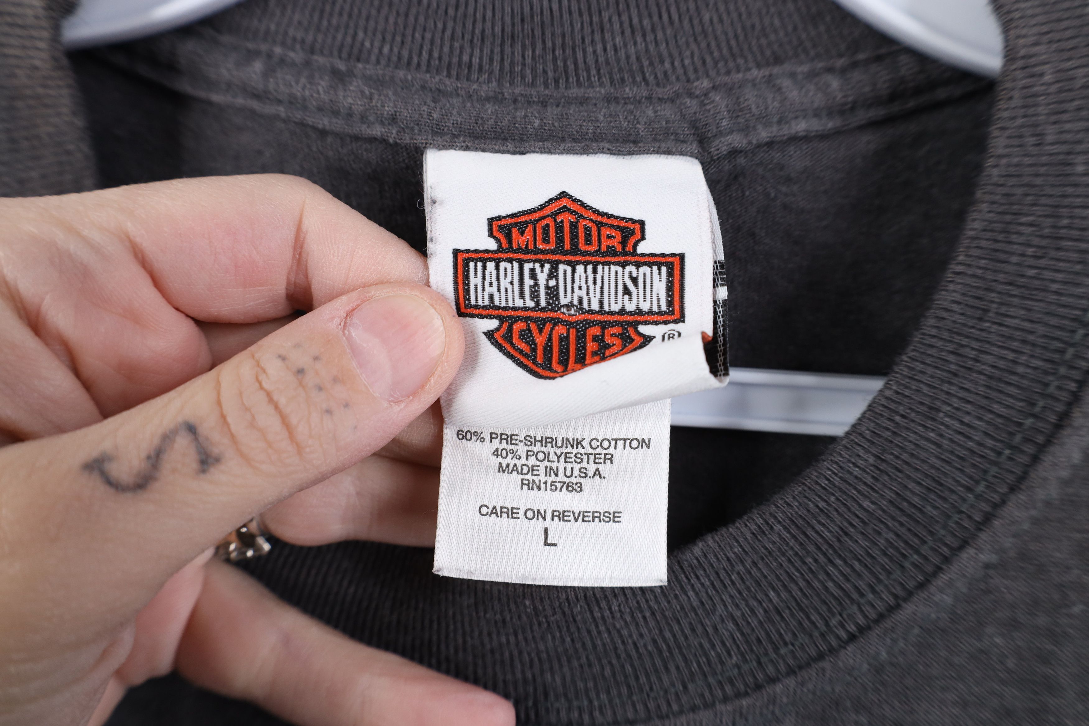 Harley Davidson Vintage Y2K Harley Davidson Ride of Pride T-Shirt Gray USA Size US L / EU 52-54 / 3 - 7 Thumbnail