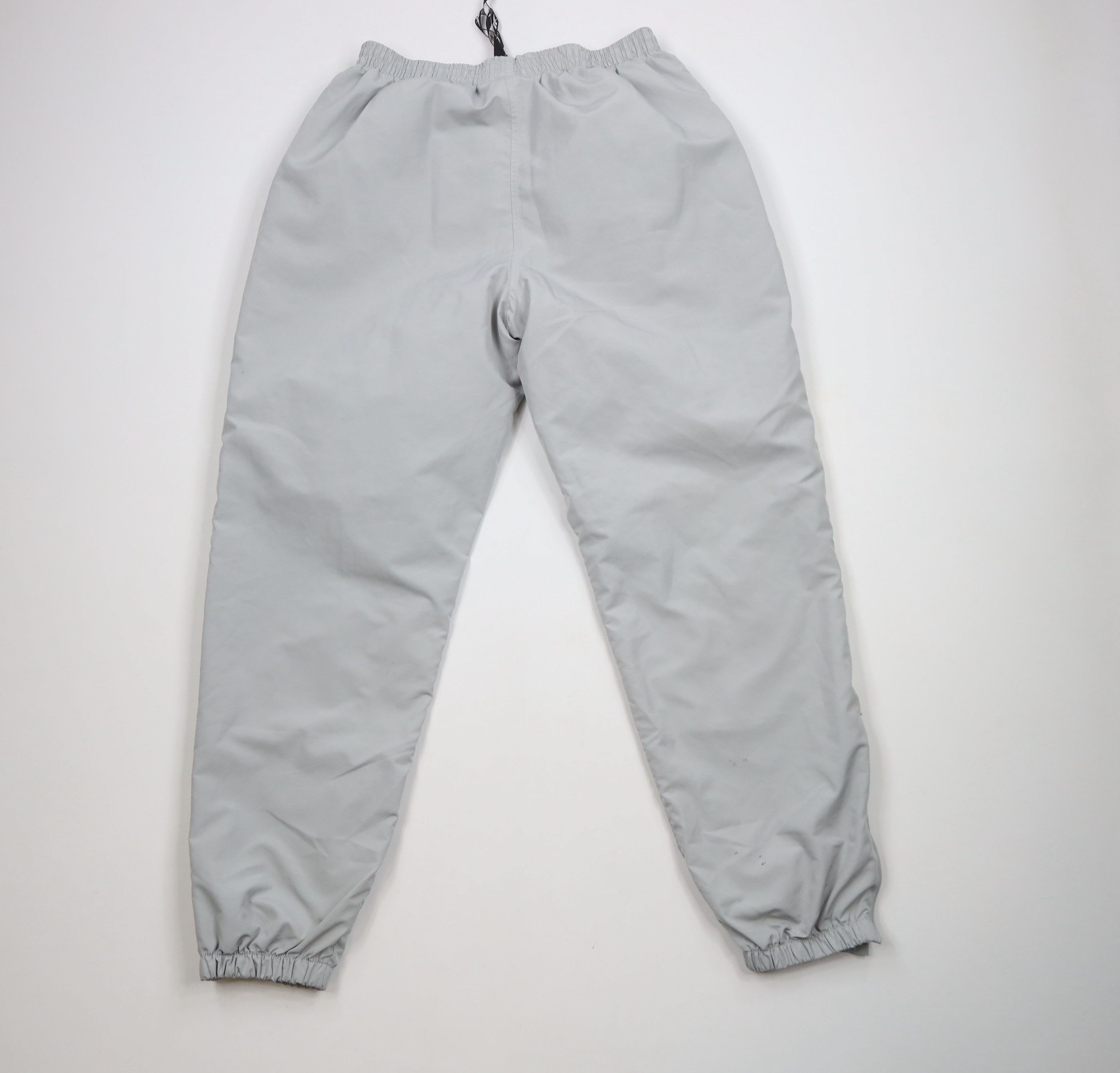 Reebok × Vintage Vintage 90s Reebok Logo Lined Windbreaker Joggers Pants Gray Size US 36 / EU 52 - 12 Thumbnail