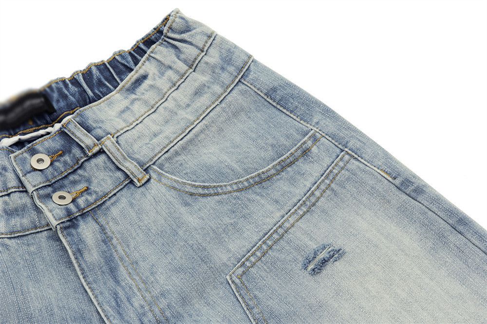 Japanese Brand × Jean Men's punk distressed workwear ripped denim shorts Size US 32 / EU 48 - 4 Thumbnail