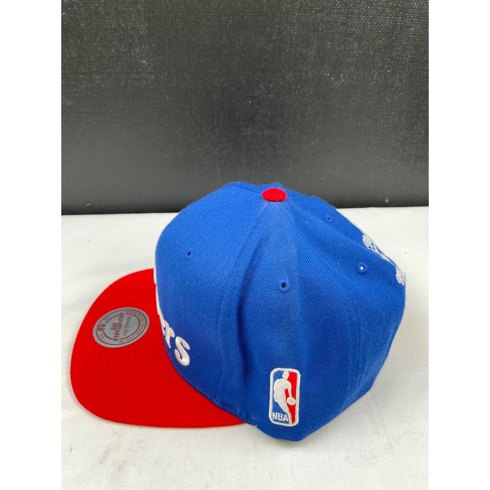 Mitchell & Ness Mitchell & Ness 76ers Blue/Red Unisex Hat / Cap Adjustable f Size ONE SIZE - 2 Thumbnail