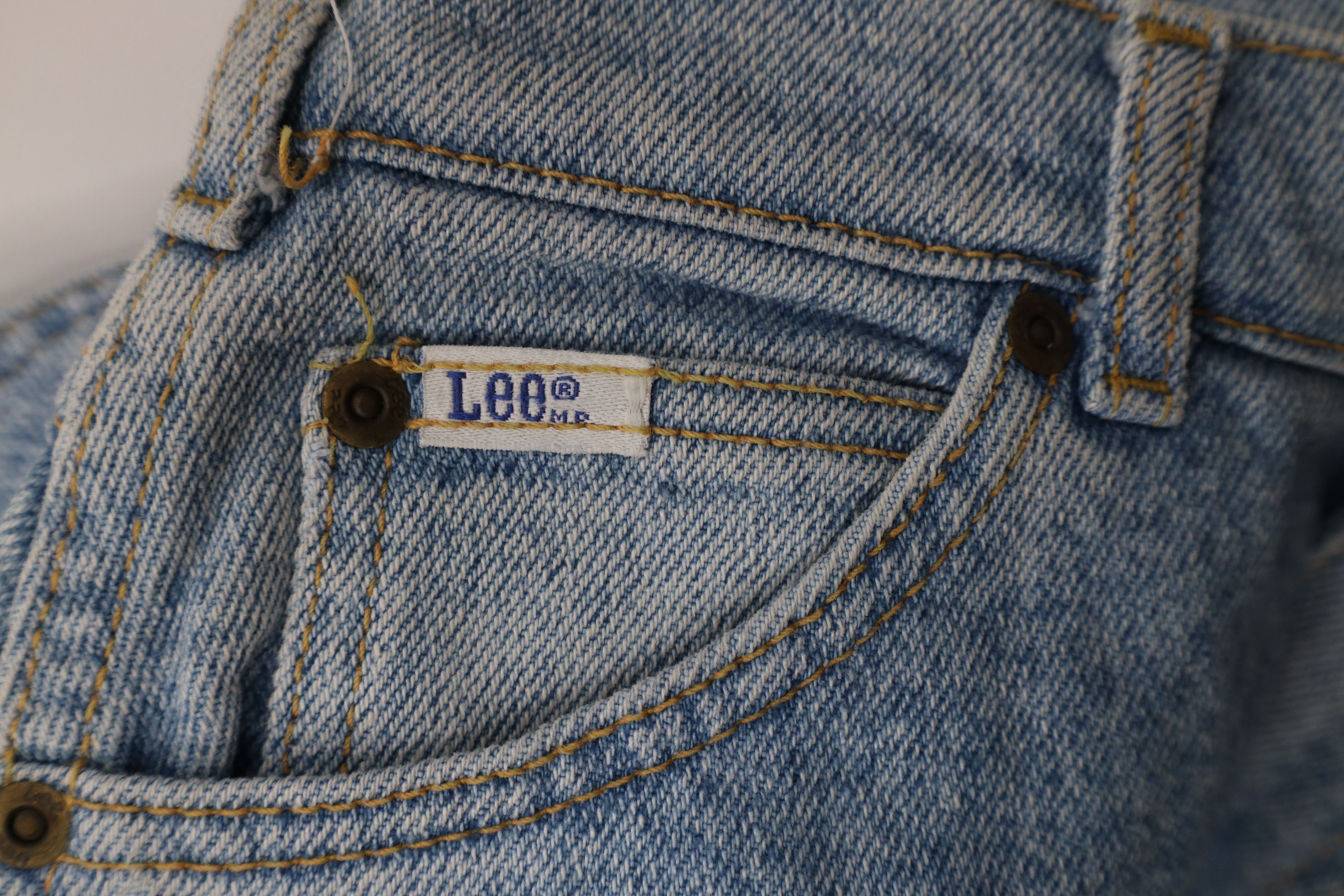 Lee Deadstock Vintage 90s Lee Fit Denim Jeans Blue Pepper USA Size 36" / US 14 / IT 50 - 9 Thumbnail