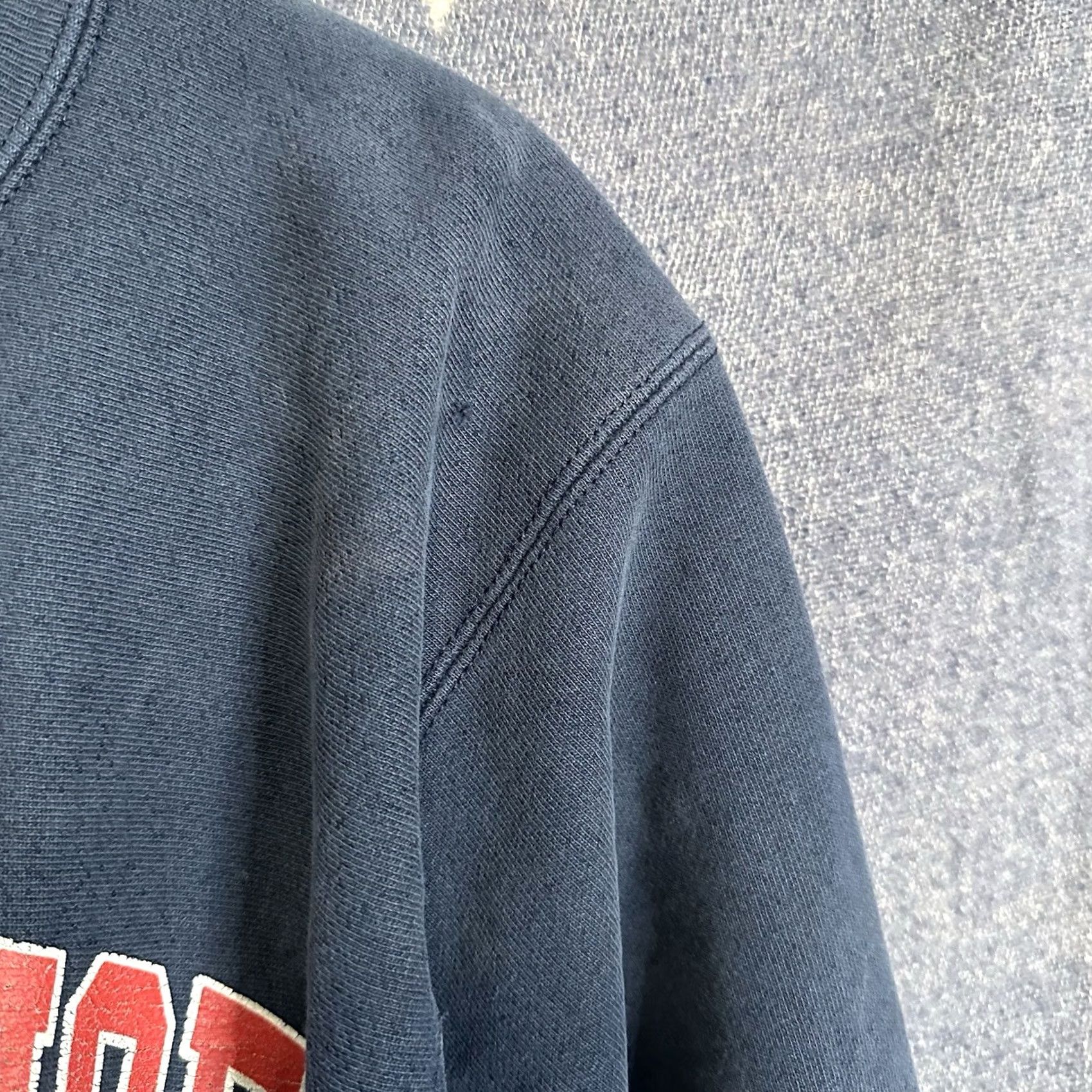 Champion VINTAGE Champion Reverse Weave Sweatshirt St. Lawrence Blue Small Men Crew Neck Long Sleeve Reversible Distressed Y2K Size US S / EU 44-46 / 1 - 4 Thumbnail