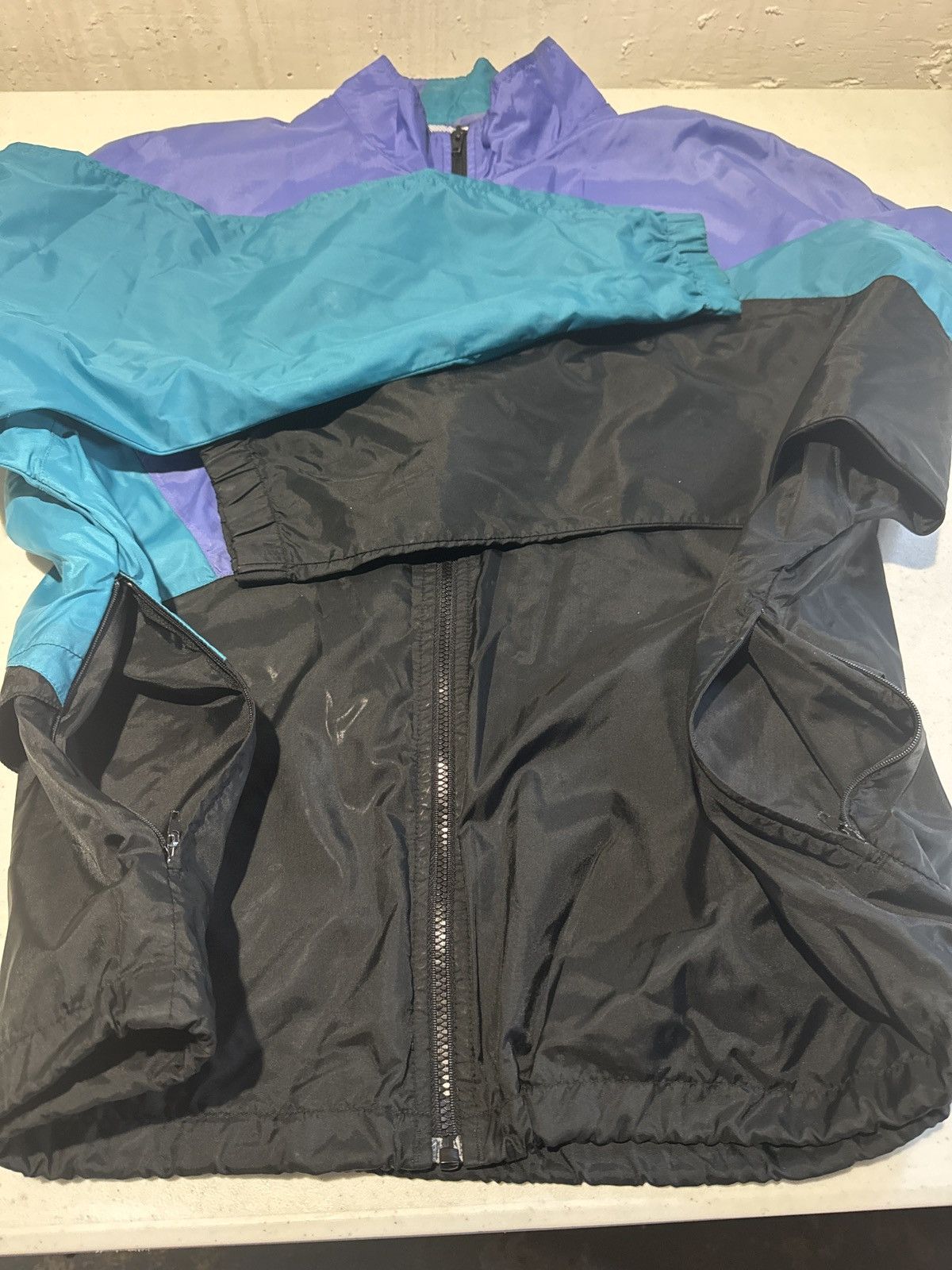 Nike Aqua Windbreaker Size US XL / EU 56 / 4 - 4 Thumbnail