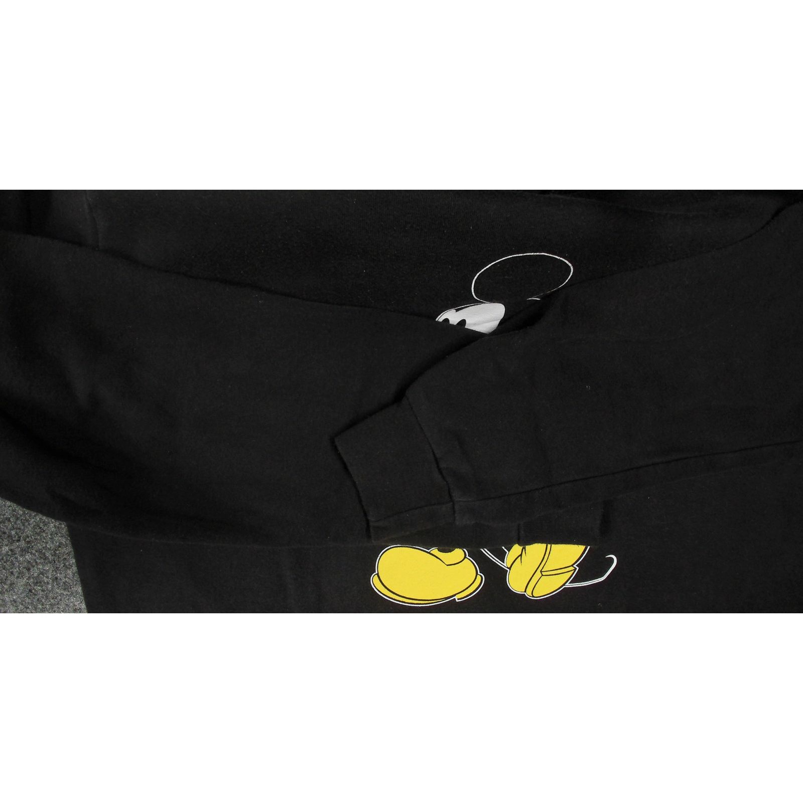 Disney Disney Y2K Faded Black Mickey Mouse Embroidered Hoodie Size L / US 10 / IT 46 - 9 Thumbnail