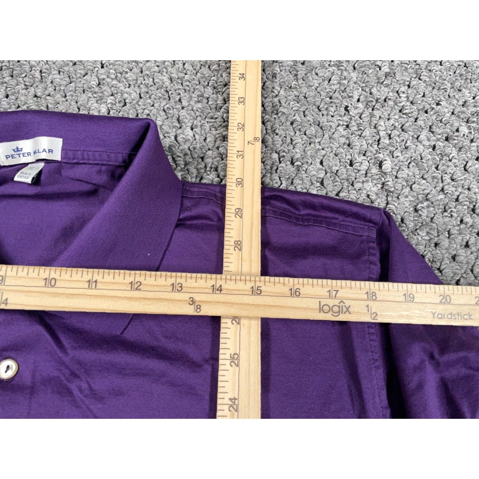 Peter Millar Peter Millar Shirt Adult XL Purple Cotton Polo Golf Preppy Classic Mens Size US XL / EU 56 / 4 - 7 Thumbnail