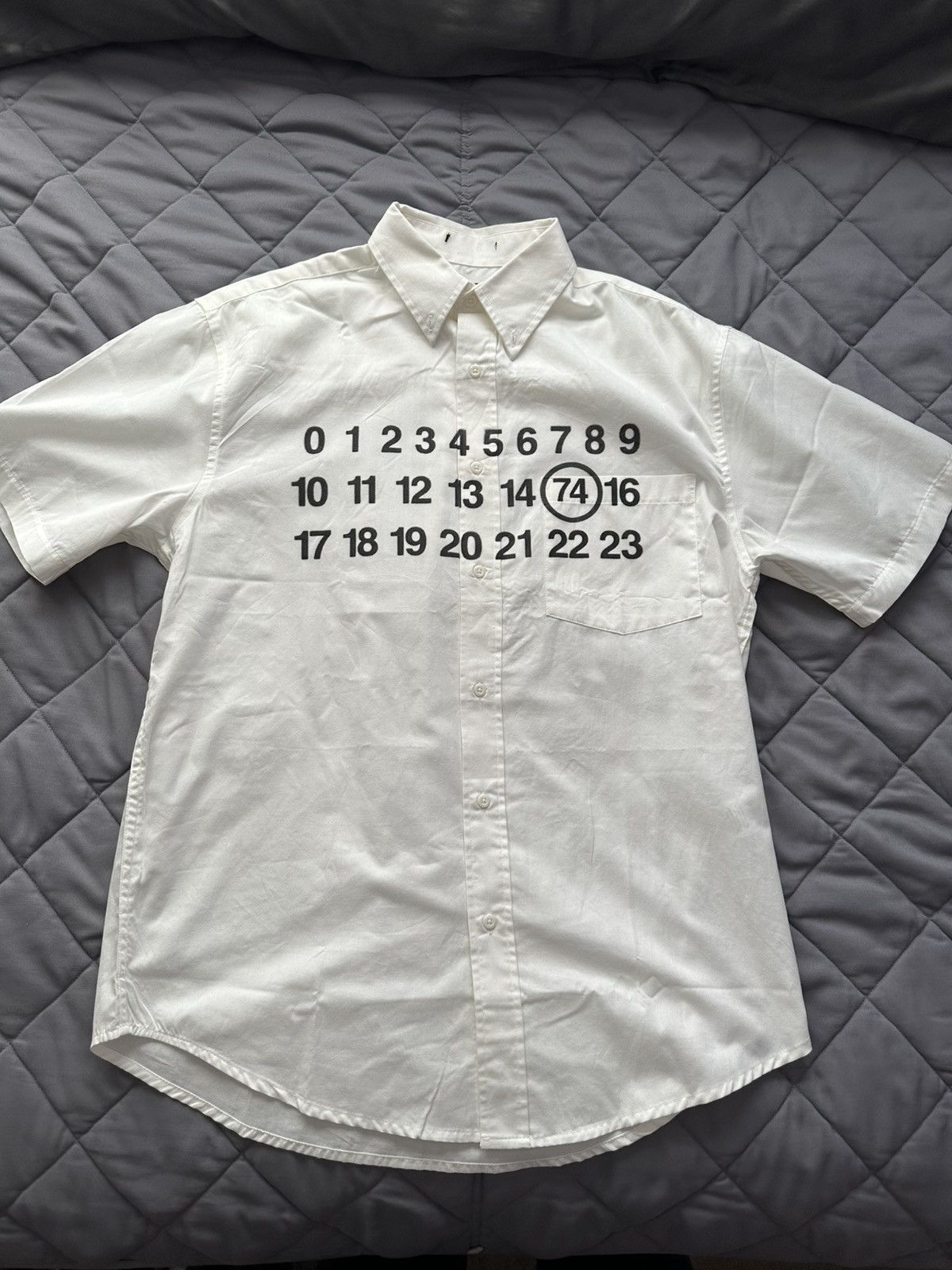 Other 74 is War Button Up Numbers Shirts Size US L / EU 52-54 / 3 - 1 Thumbnail