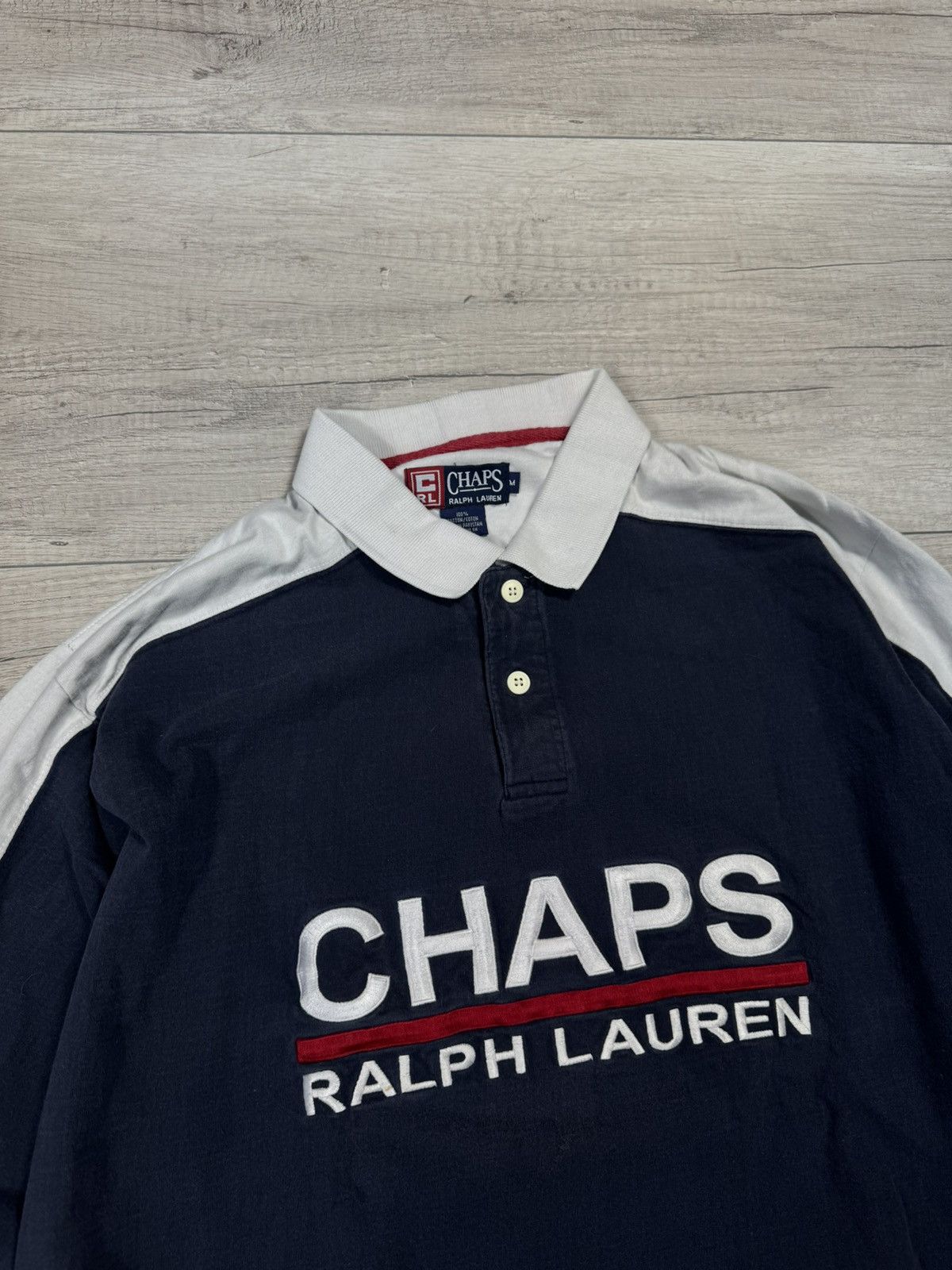 Chaps Ralph Lauren Vintage Ralph Lauren Chaps Rugby Polo Shirt Big Logo Size US M / EU 48-50 / 2 - 2 Thumbnail