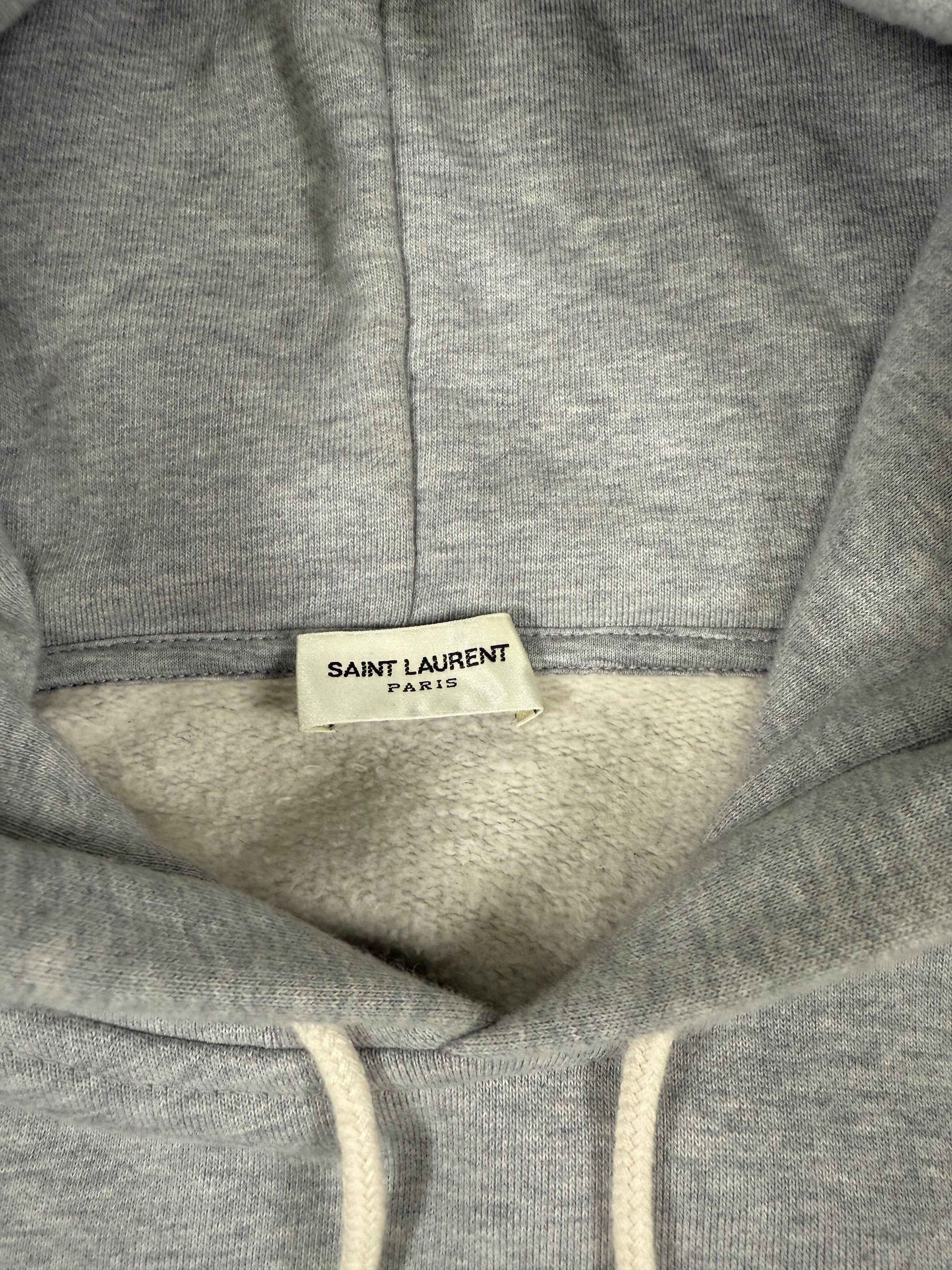 Yves Saint Laurent Grey Monogram Hoodie Sweatshirt Size US XXL / EU 58 / 5 - 2 Thumbnail
