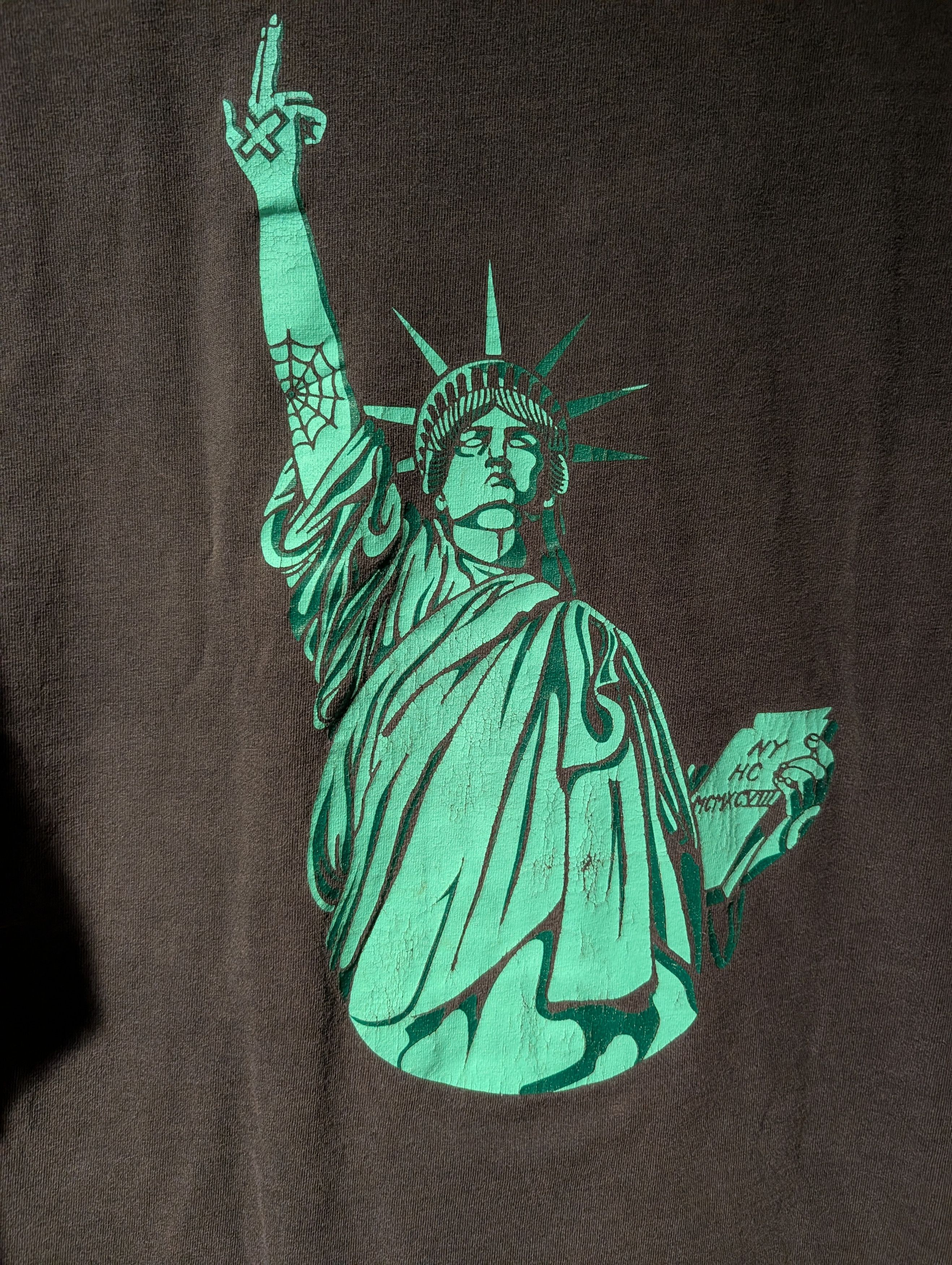 Band Tees Vintage H2O NYHC Hardcore Punk Band Statue Liberty T Shirt Size US XL / EU 56 / 4 - 6 Thumbnail