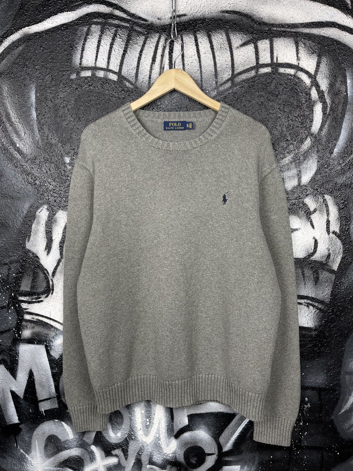 Polo Ralph Lauren Polo Ralph Lauren Grey Knitted Sweater Mens Size XL Size US XL / EU 56 / 4 - 2 Thumbnail