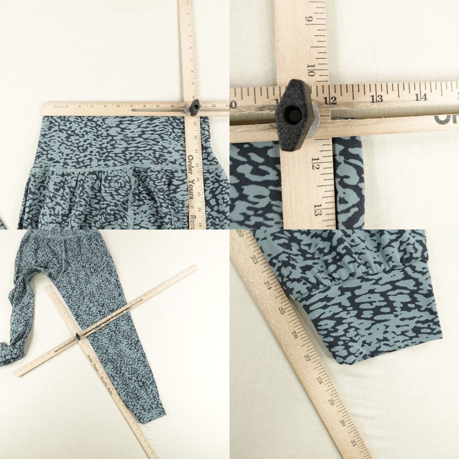 Athleta Athleta Pants Womens Small Blue Black Elation Jogger Animal Print Performance Size 28" / US 6 / IT 42 - 8 Thumbnail