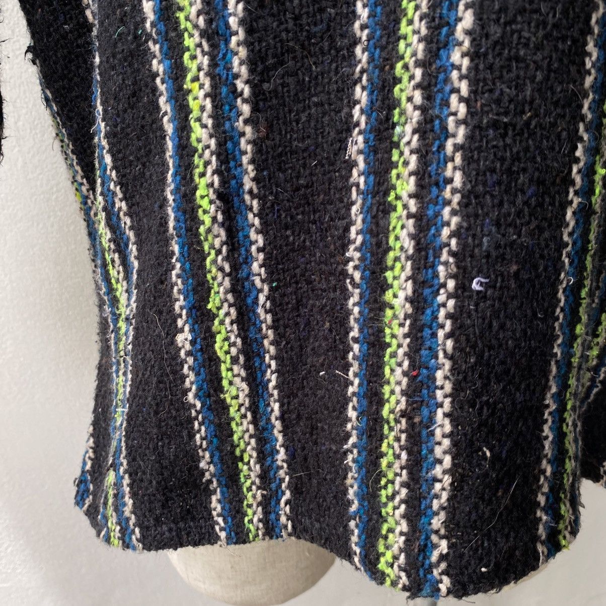 Vintage Black & Green Striped Baja Hoodie Size US M / EU 48-50 / 2 - 11 Thumbnail