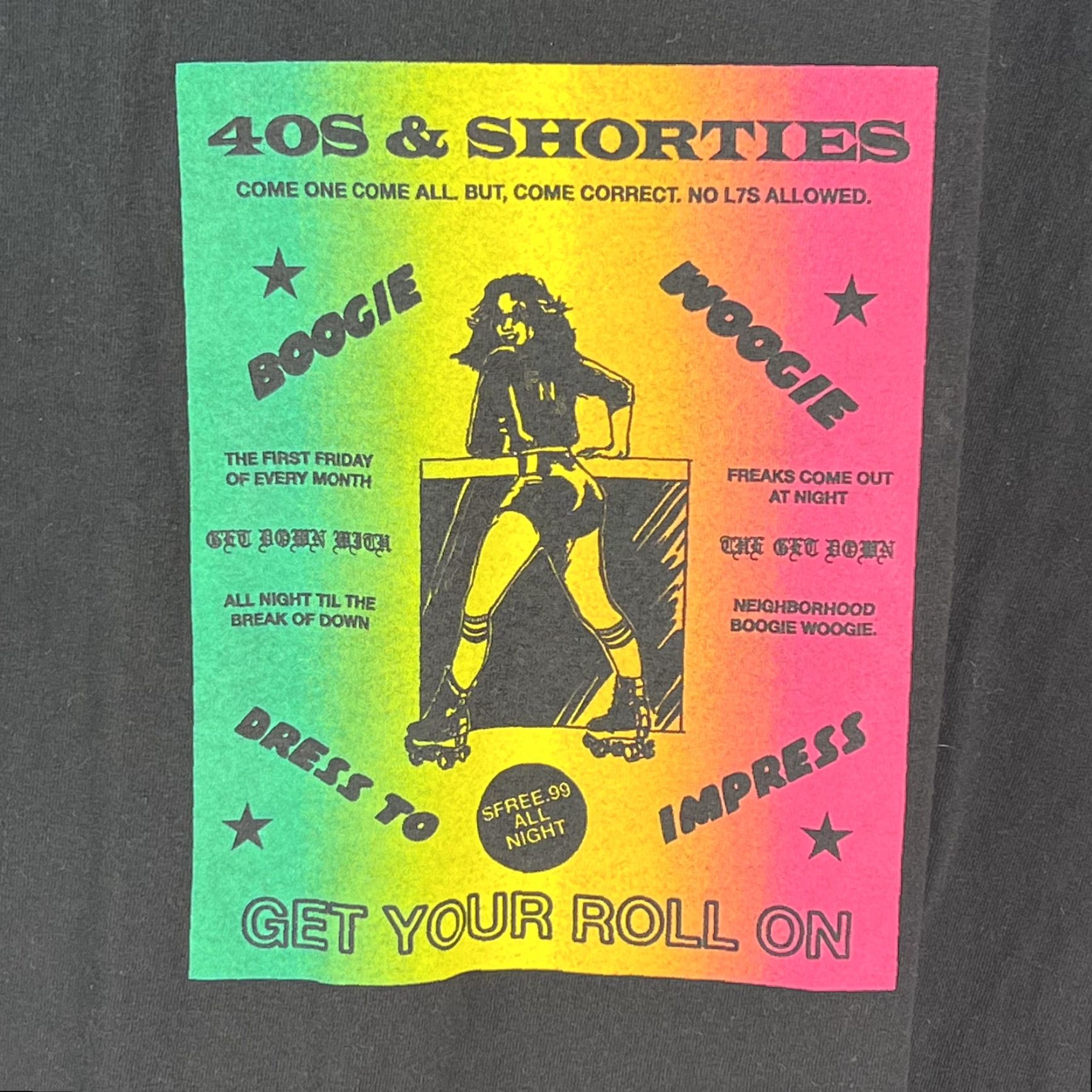 Vintage VINTAGE 40s & Shorties Graphic T-Shirt Mens Black L Crew Neck Short Sleeve Classic Comfort Size US L / EU 52-54 / 3 - 2 Thumbnail