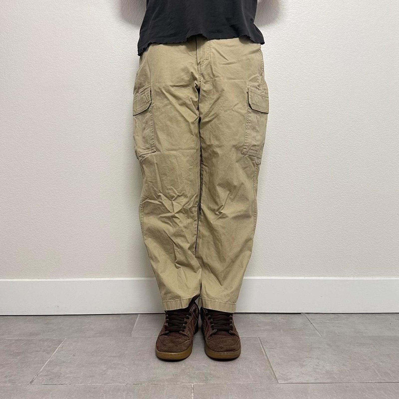 L.L. Bean Vintage llbean tan cargo pants Size US 34 / EU 50 - 2 Thumbnail