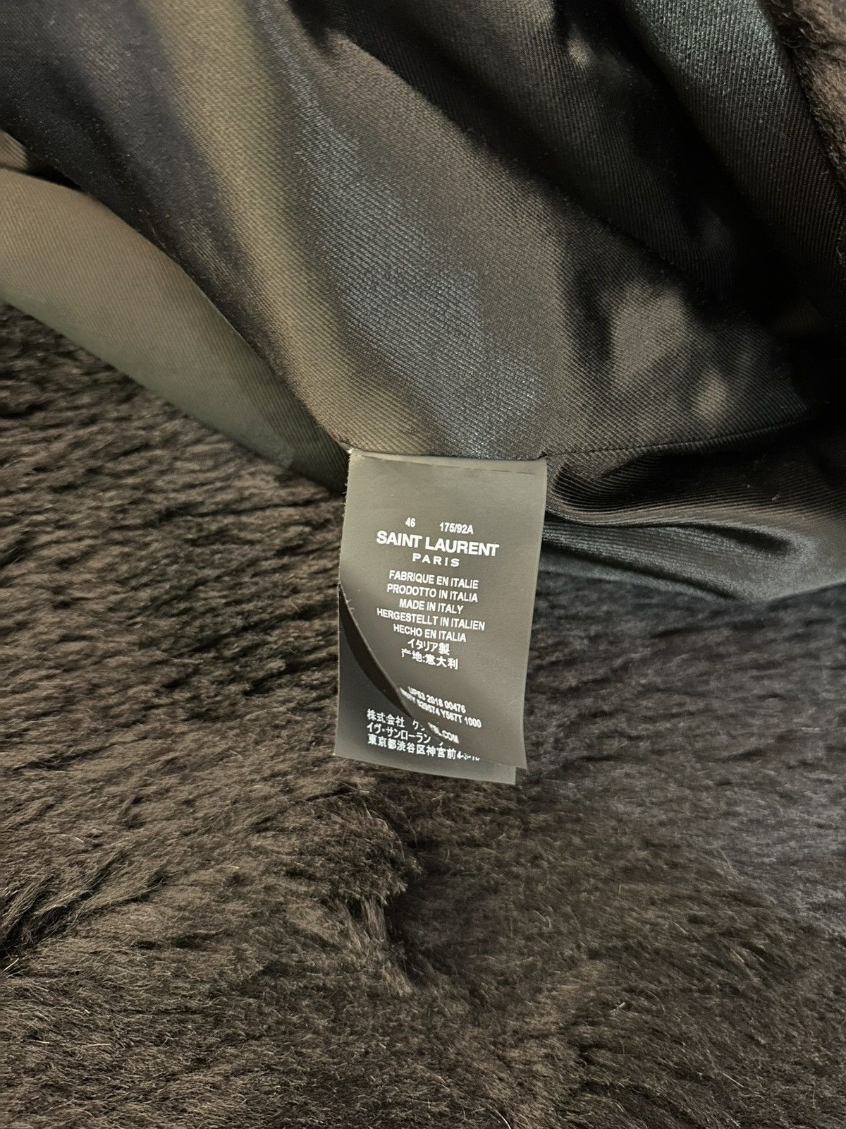 Hedi Slimane × Saint Laurent Paris SAINT LAURENT PARÍS FUR COAT SZ M Size US M / EU 48-50 / 2 - 4 Thumbnail