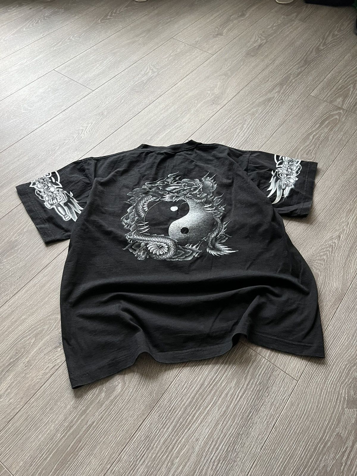 Japanese Brand × Vintage Vintage 💥 Dragon Japanese T-Shirt Tee yin yang Japan Size US L / EU 52-54 / 3 - 15 Thumbnail