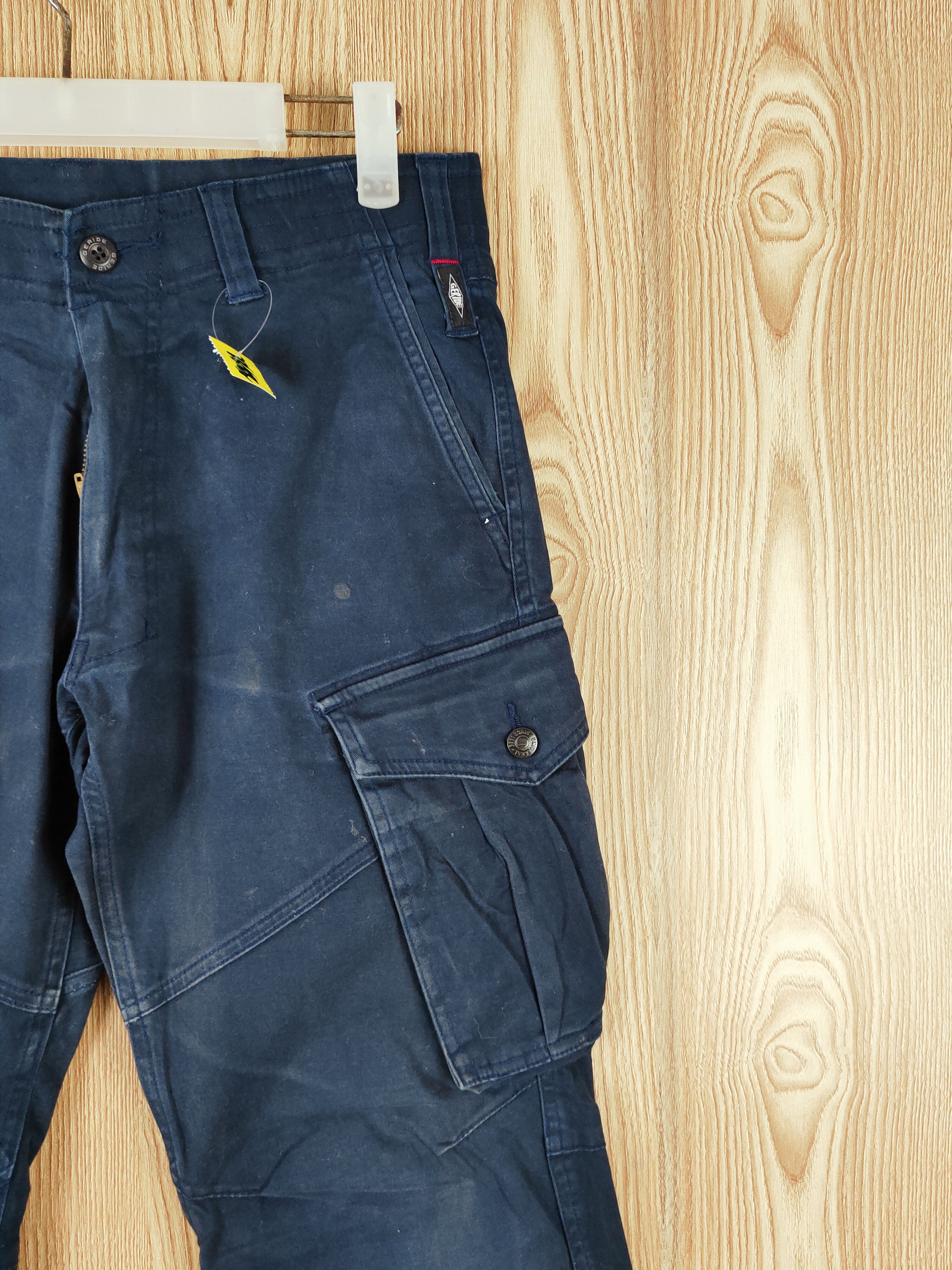 Japanese Brand Geride Dark Blue Multipocket Tactical Cargo Pants #S2788 Size US 31 - 5 Thumbnail