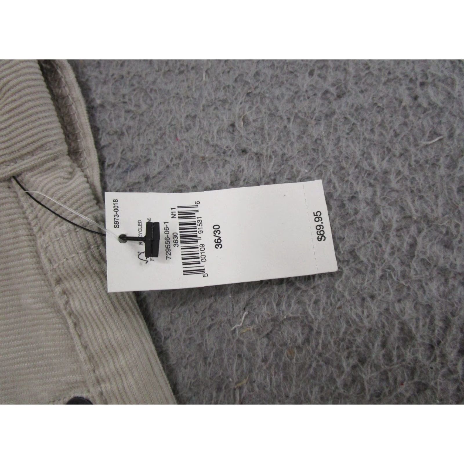 Gap Gap 1969 Mens Pants Corduroy Slim Straight Beige 36x30 Chino New NWT Vintage No N/A Size US 36 / EU 52 - 4 Thumbnail