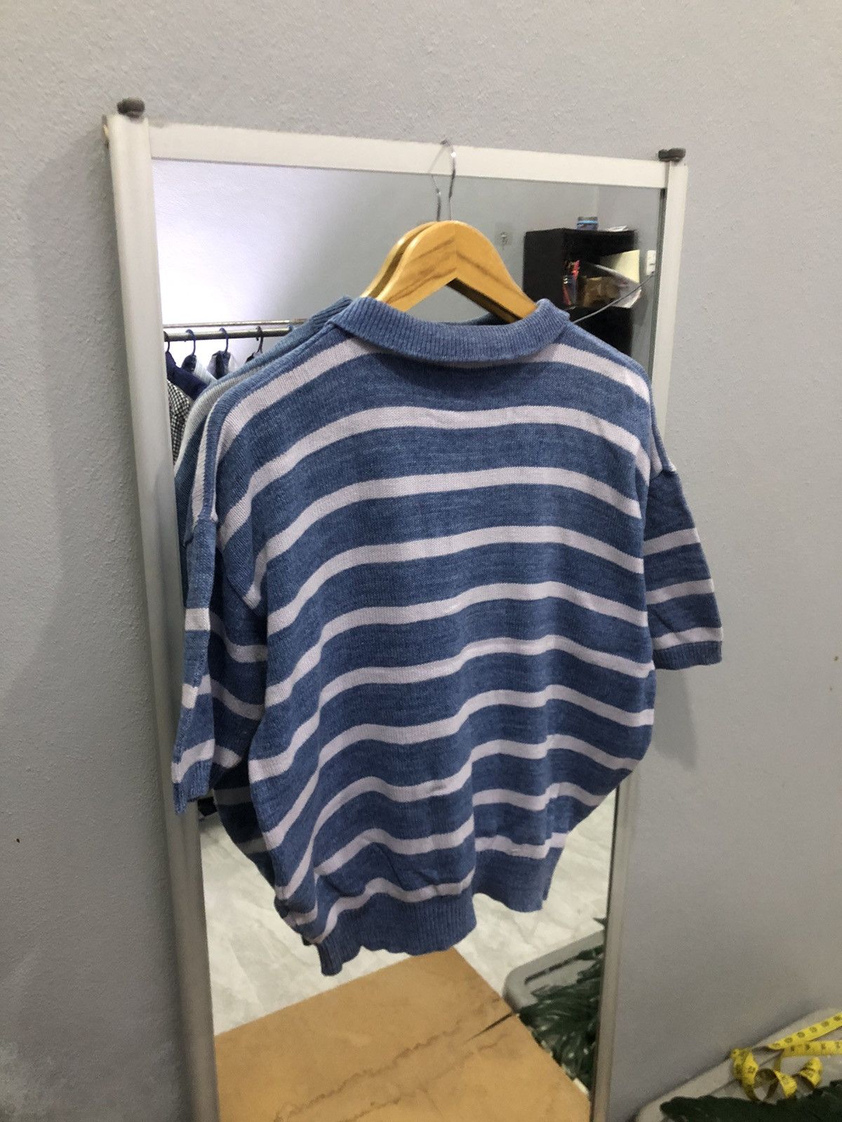 Aran Isles Knitwear × Japanese Brand Vintage Pro Varlia Striped Knit Polo Jumper Size US M / EU 48-50 / 2 - 11 Thumbnail