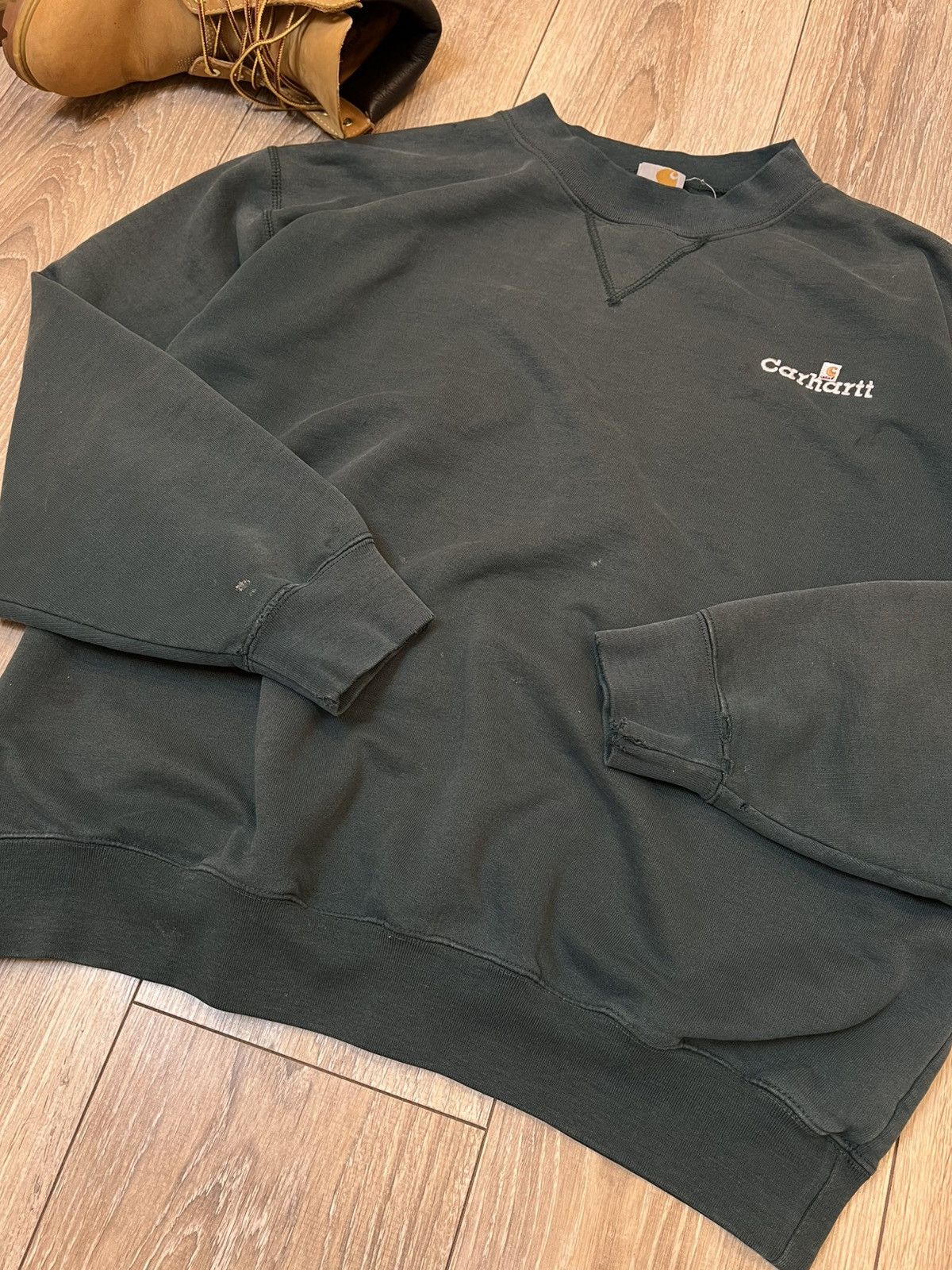 Carhartt ♻️CARHARTT DISTRESSED BOXY FIT FADED VINTAGE SWEATSHIRT Size US L / EU 52-54 / 3 - 7 Thumbnail