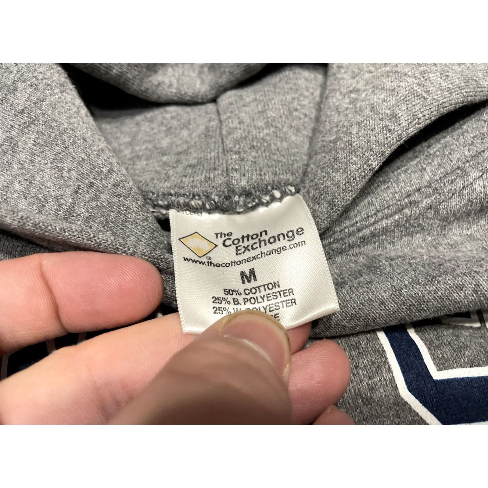 Penn VINTAGE Penn State Hoodie Mens Pullover Graphic Print 90s College University Gray M Knit Cotton Fleece Embroidered Logo Pockets Size US M / EU 48-50 / 2 - 2 Thumbnail