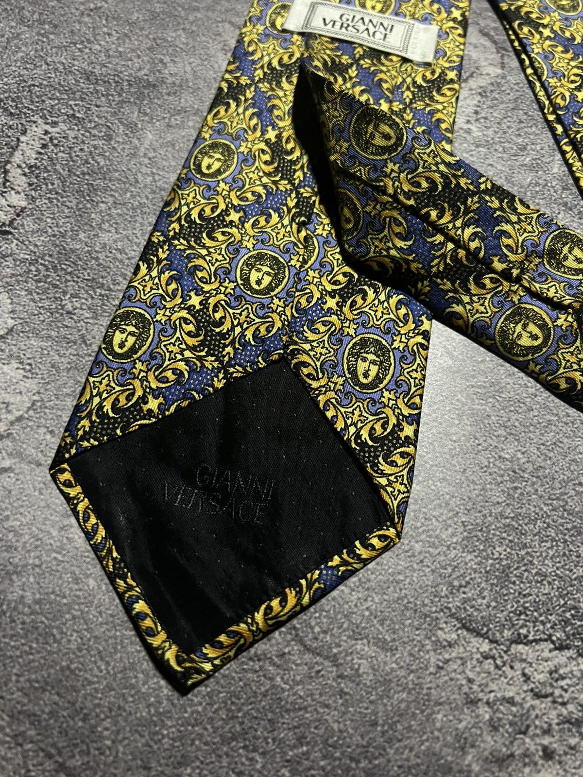 Versace Vintage Gianni Versace Silk Monogram Tie New Classic Size ONE SIZE - 5 Thumbnail