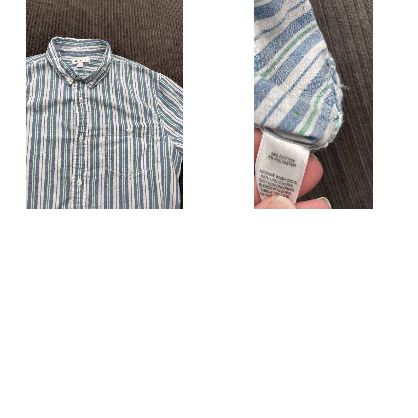 Rails Rails Shirt Men L Cotton Short Sleeve Button Up Casual Outdoors Striped All Seasons Fall Spring Summer Vintage: No Size US L / EU 52-54 / 3 - 8 Thumbnail