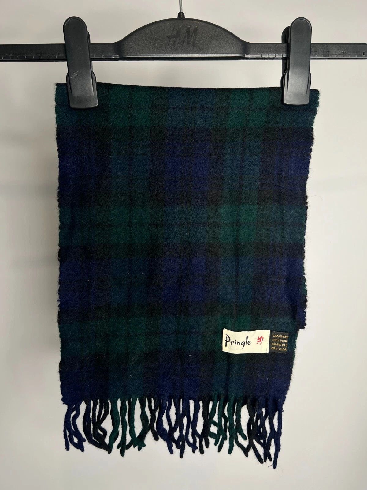 Pringle Of Scotland Pringle Lambswool Wool Scarf Plaid Fringe Size ONE SIZE - 1 Thumbnail