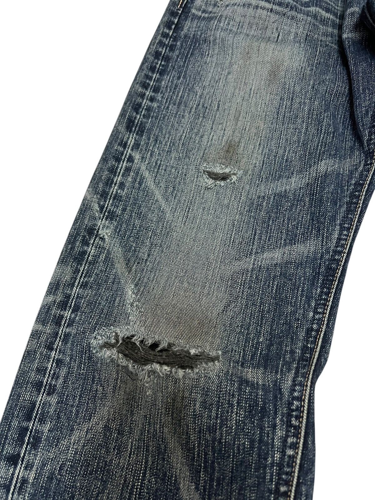 Edwin Vintage Edwin 503 Blue Trip Distress Jean Size US 32 / EU 48 - 7 Thumbnail