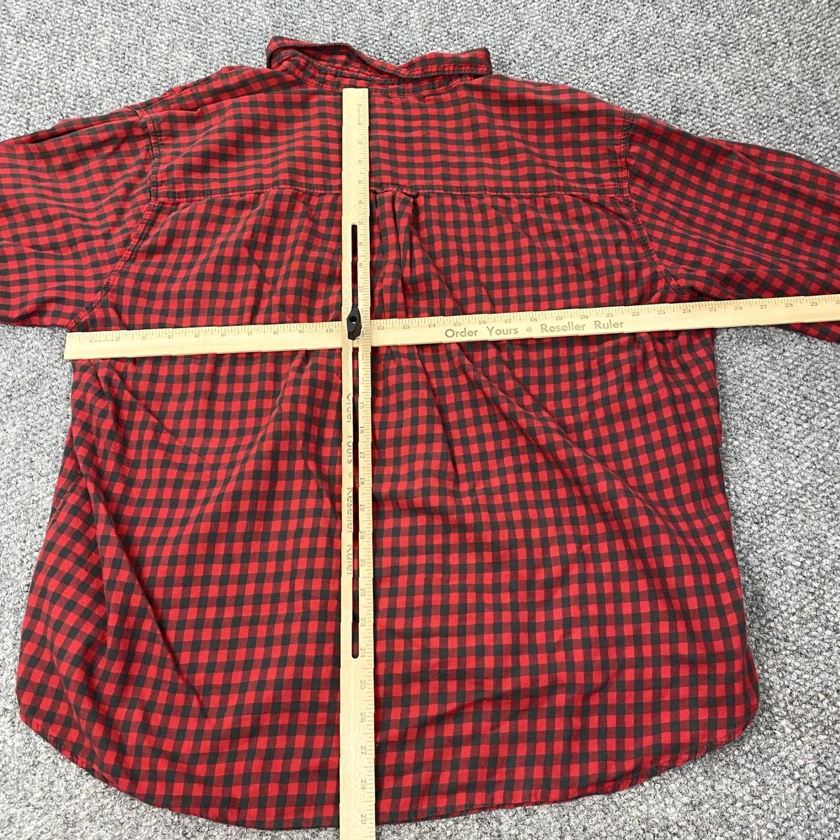 Vintage Woolrich Button Down Shirt Mens 2XL Red Black Plaid Long Sleeve Chest Pocket Size US XXL / EU 58 / 5 - 7 Thumbnail