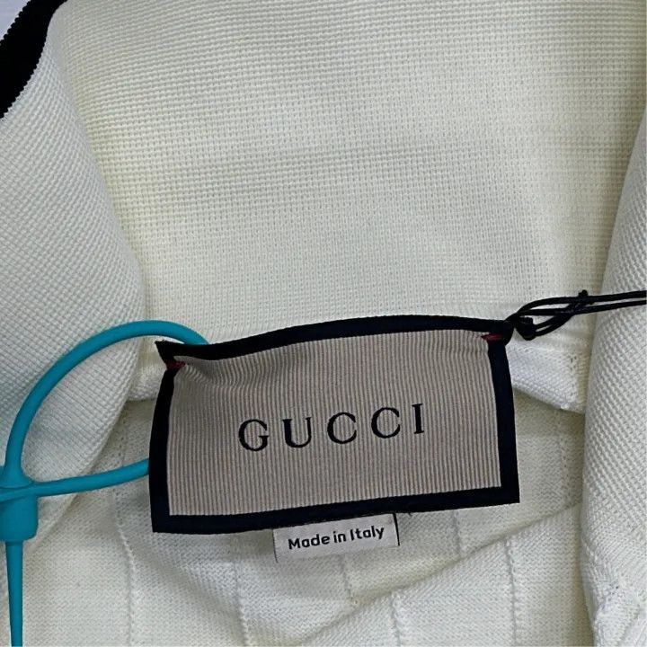 Gucci Gucci Colorful Logo Button-Up Knit Top-2507 Size M / US 6-8 / IT 42-44 - 3 Thumbnail