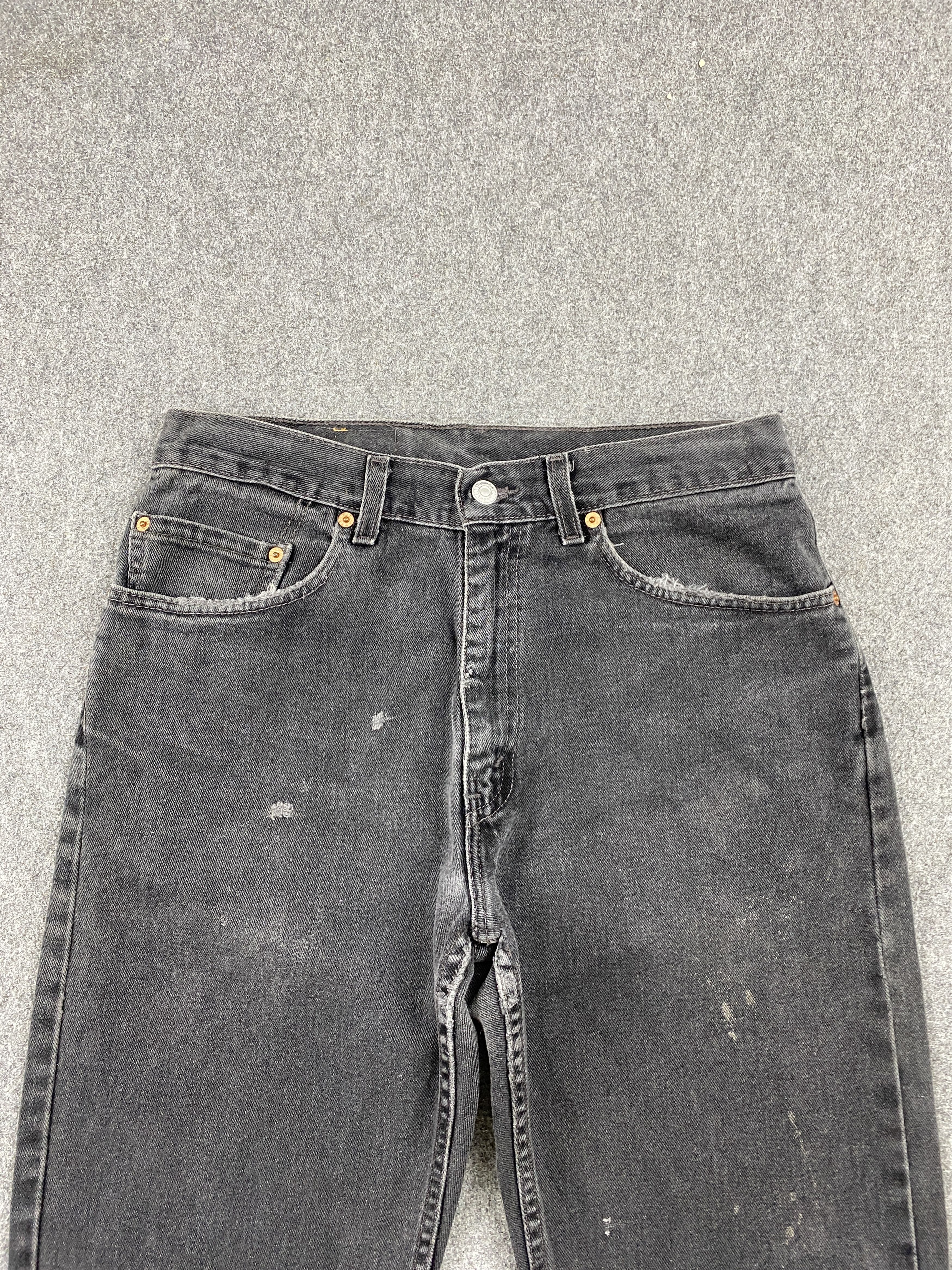Levi's × Vintage Vintage 90s Levis 505 Faded Black Jeans DP2315 Size US 31 - 2 Thumbnail