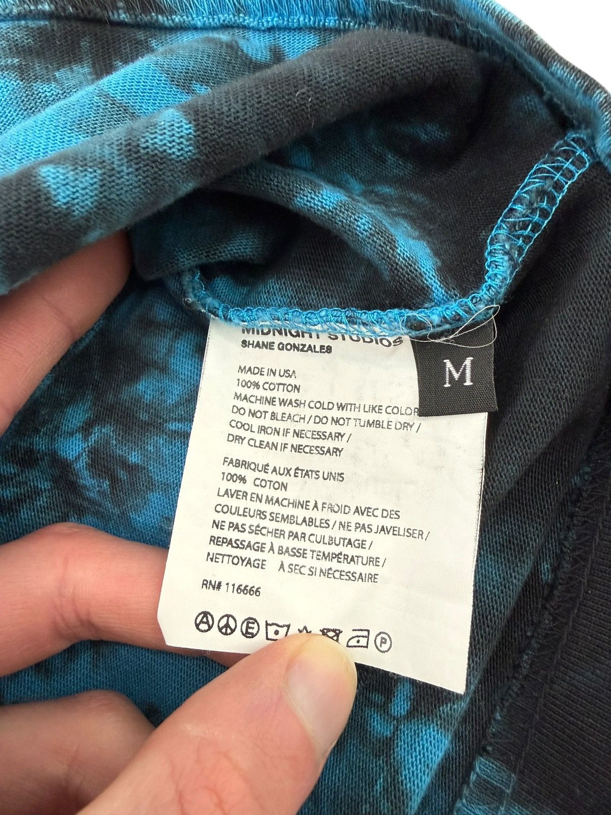 Midnight Studios American Dreamer FW2019 Tie-Dye T-Shirt Size US M / EU 48-50 / 2 - 4 Thumbnail