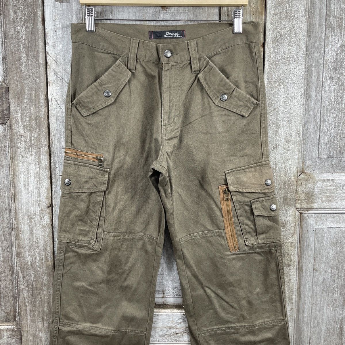 Japanese Brand × Vintage Vintage Dominate Handcrafted Jeans Faded Cargo Pants Size US 31 - 4 Thumbnail