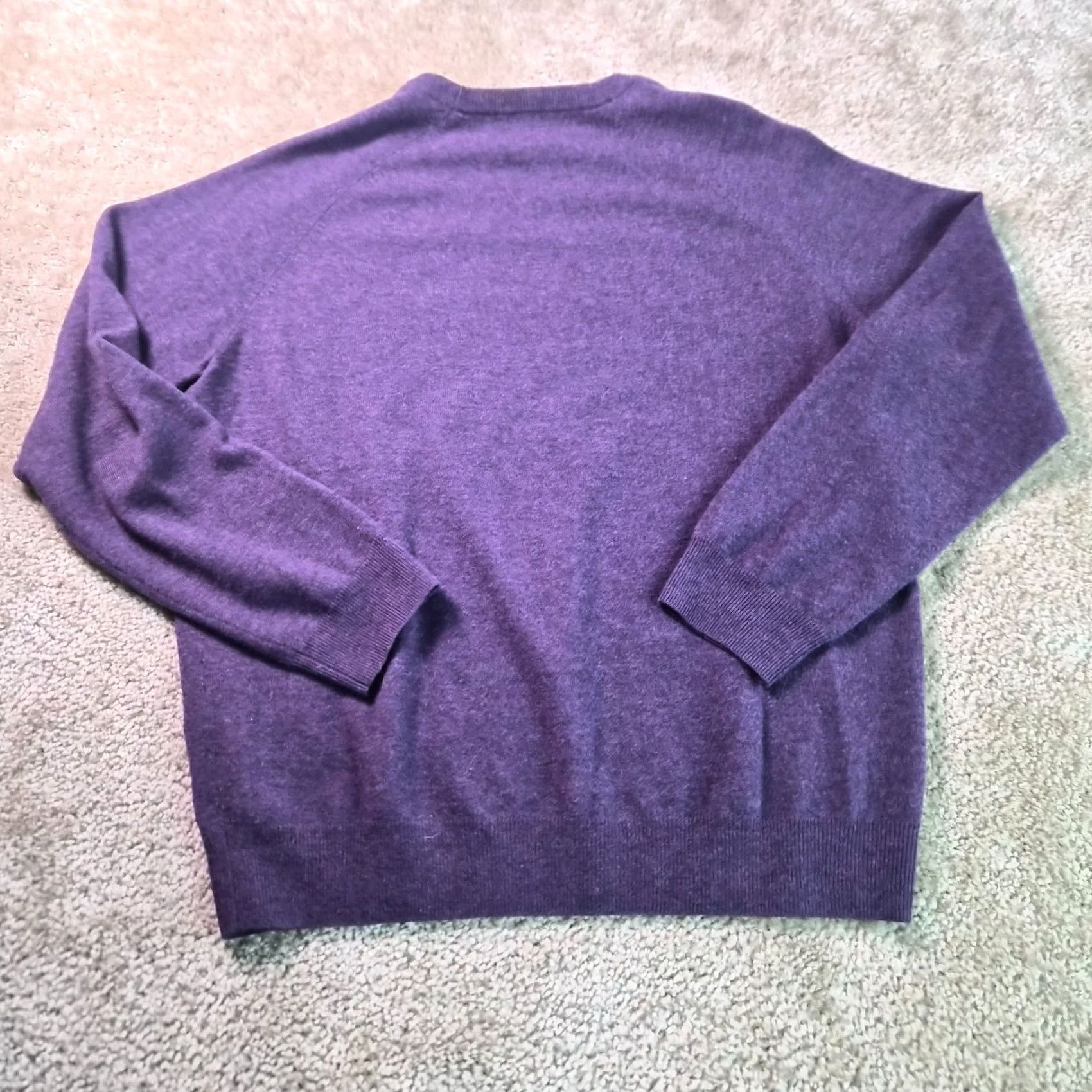 J.Crew J.CREW Mens Sweater - Large Purple Merino Wool Pullover - Size - Classic Size US L / EU 52-54 / 3 - 4 Thumbnail