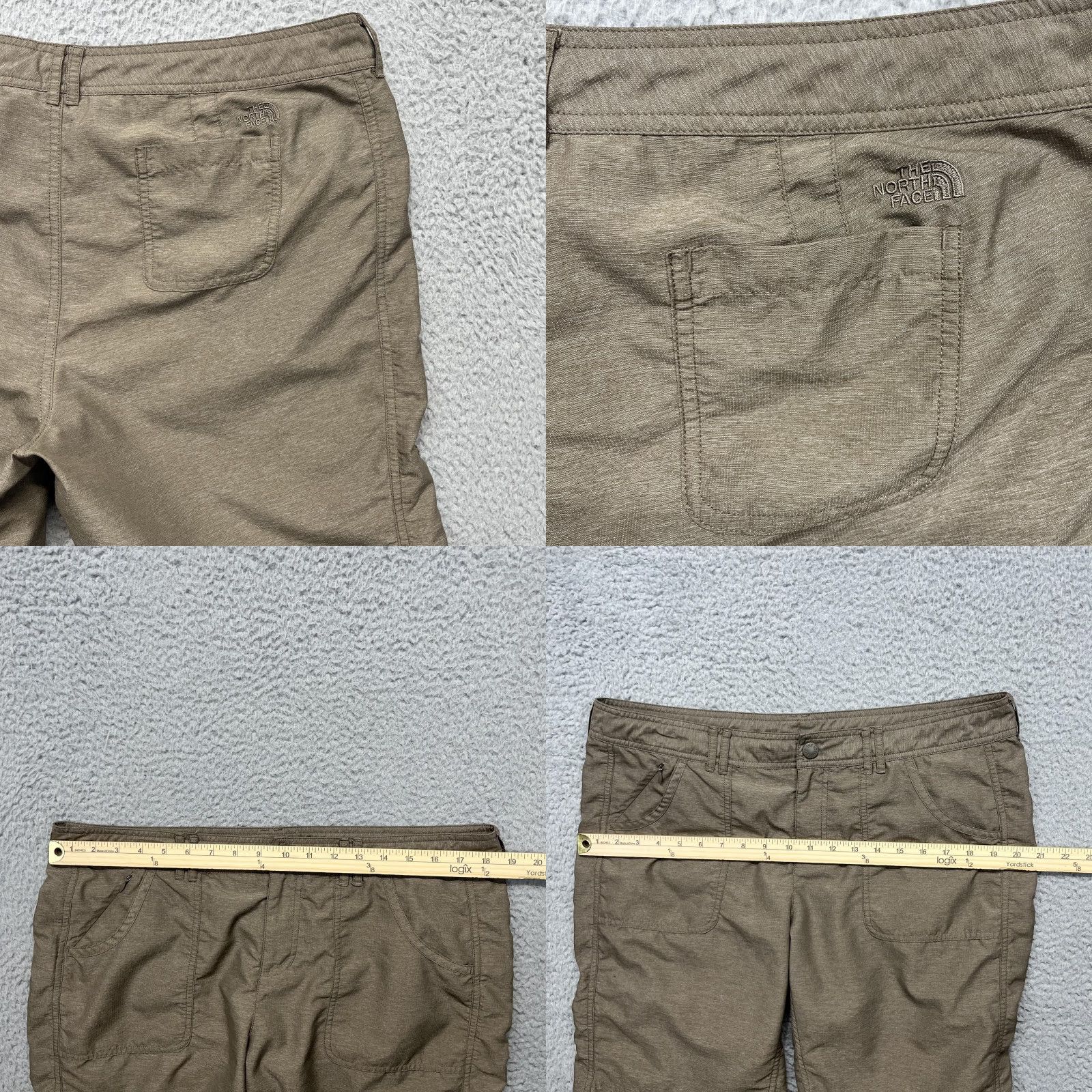 The North Face The North Face Hiking Shorts Womens 14 Brown Roll Cuff Drawstring Pockets Size 36" / US 14 / IT 50 - 8 Thumbnail