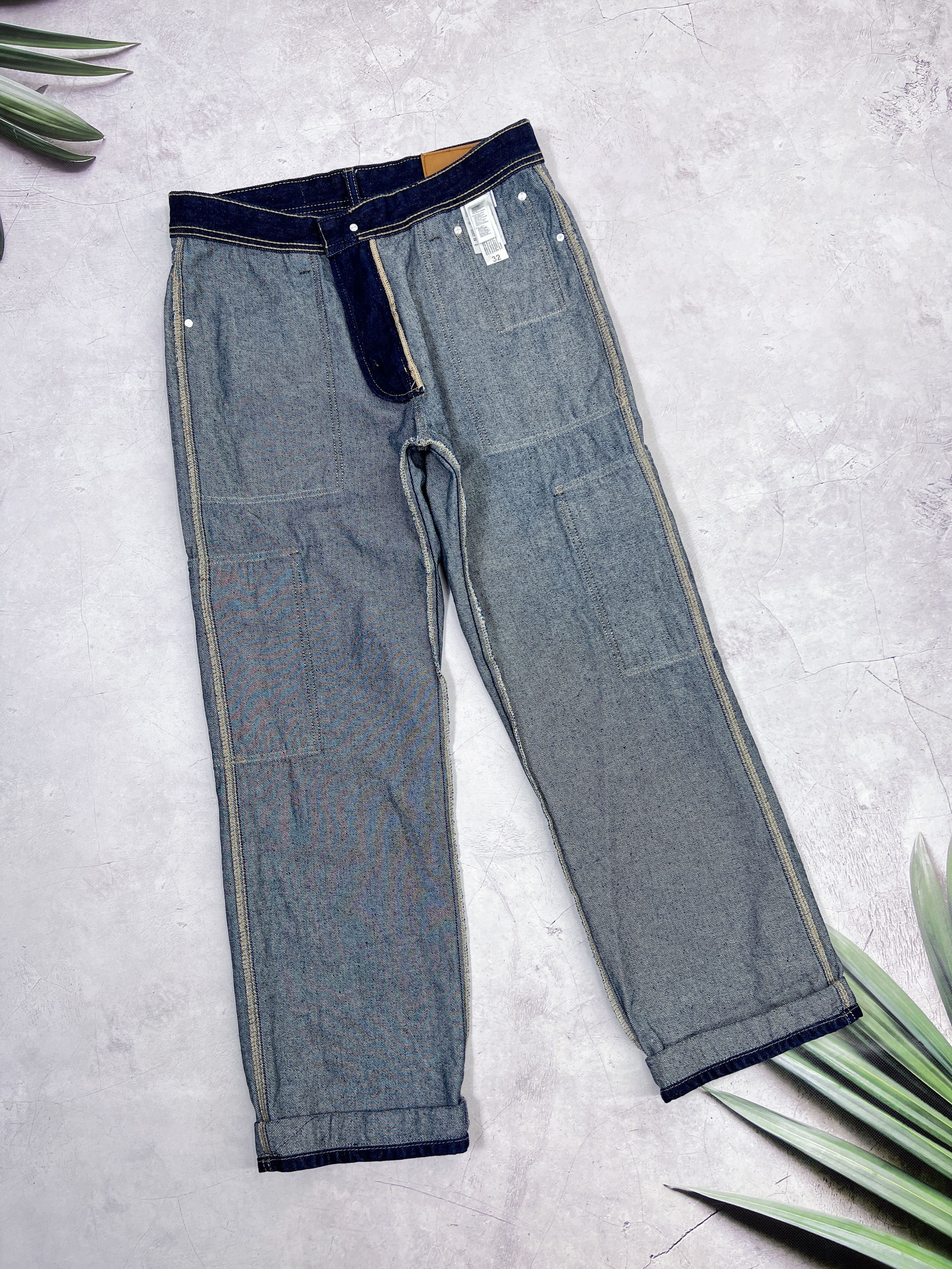 Blue Blue Japan × Japan Blue × Japanese Brand Blue Way Japanese Indigo Denim Cargo Pants Size US 32 / EU 48 - 17 Thumbnail